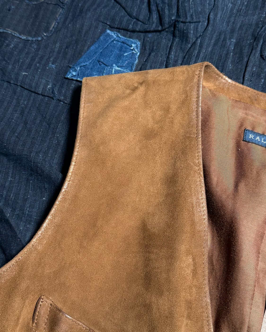 폴로 랄프로렌 파인 고트 스킨 스웨이드 베스트 6 상품이미지2