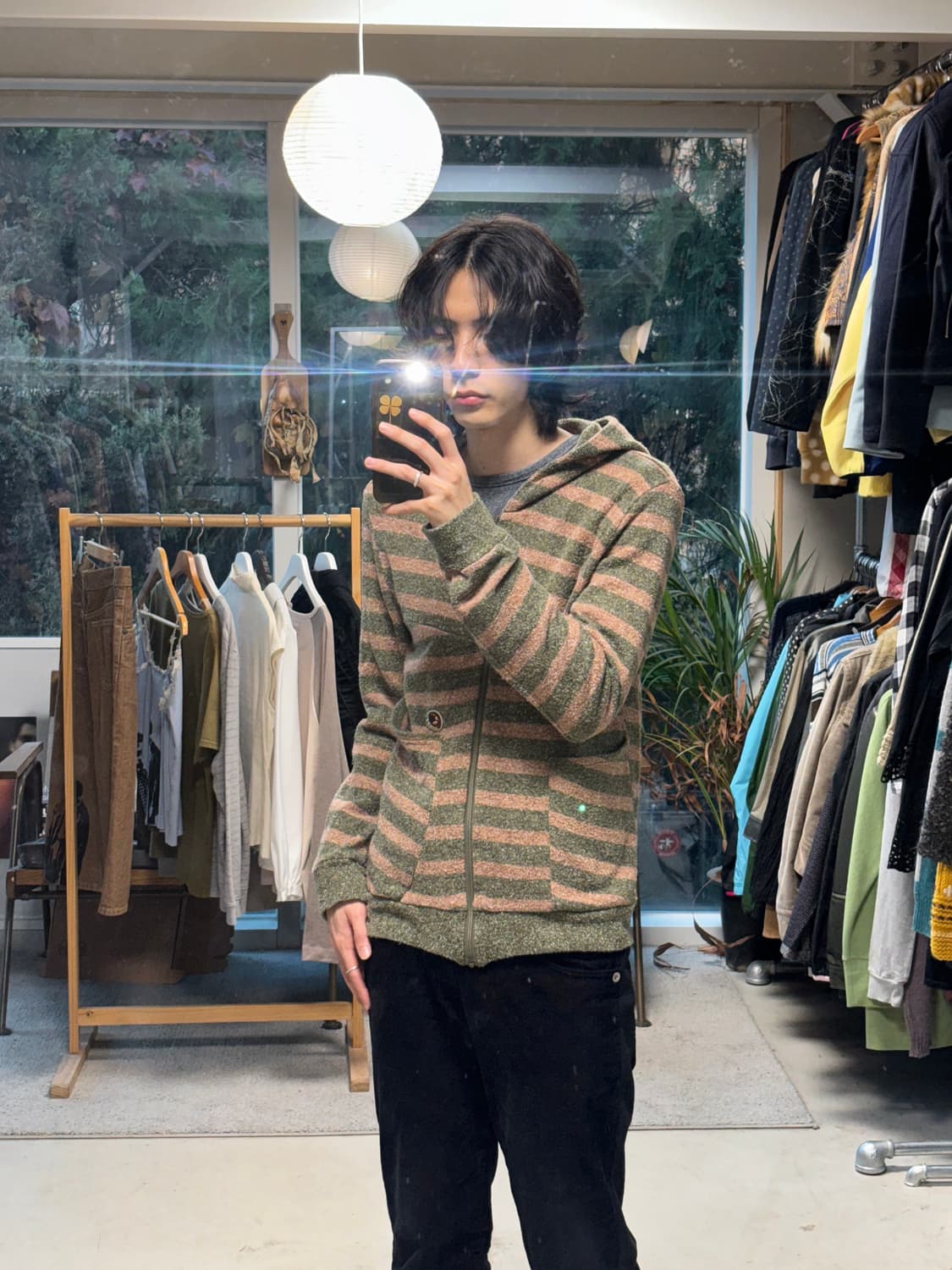 Frapbois 스트라이프 후드집업 상품이미지4