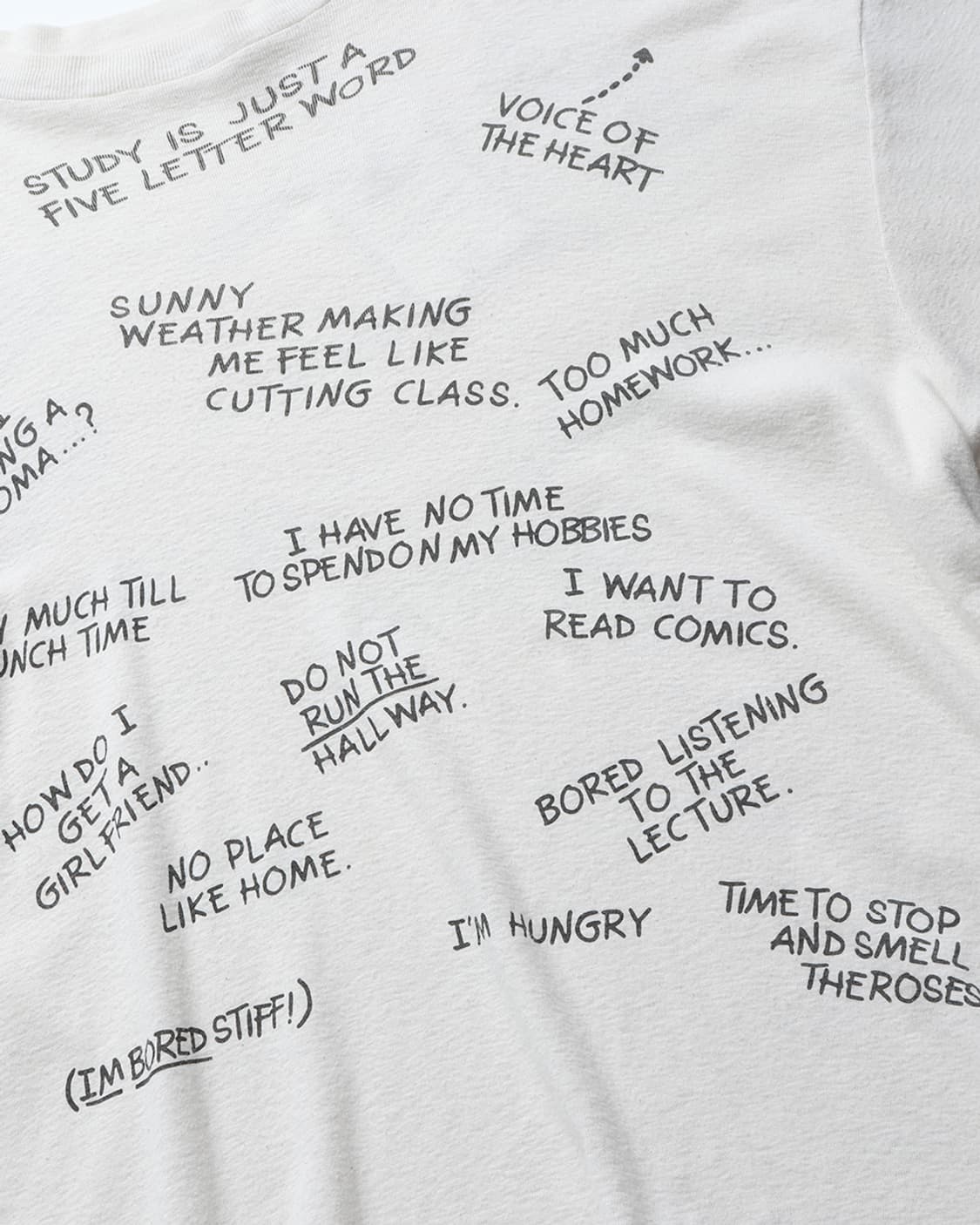 BEAMS BOY Message Print T-shirt 상품이미지9