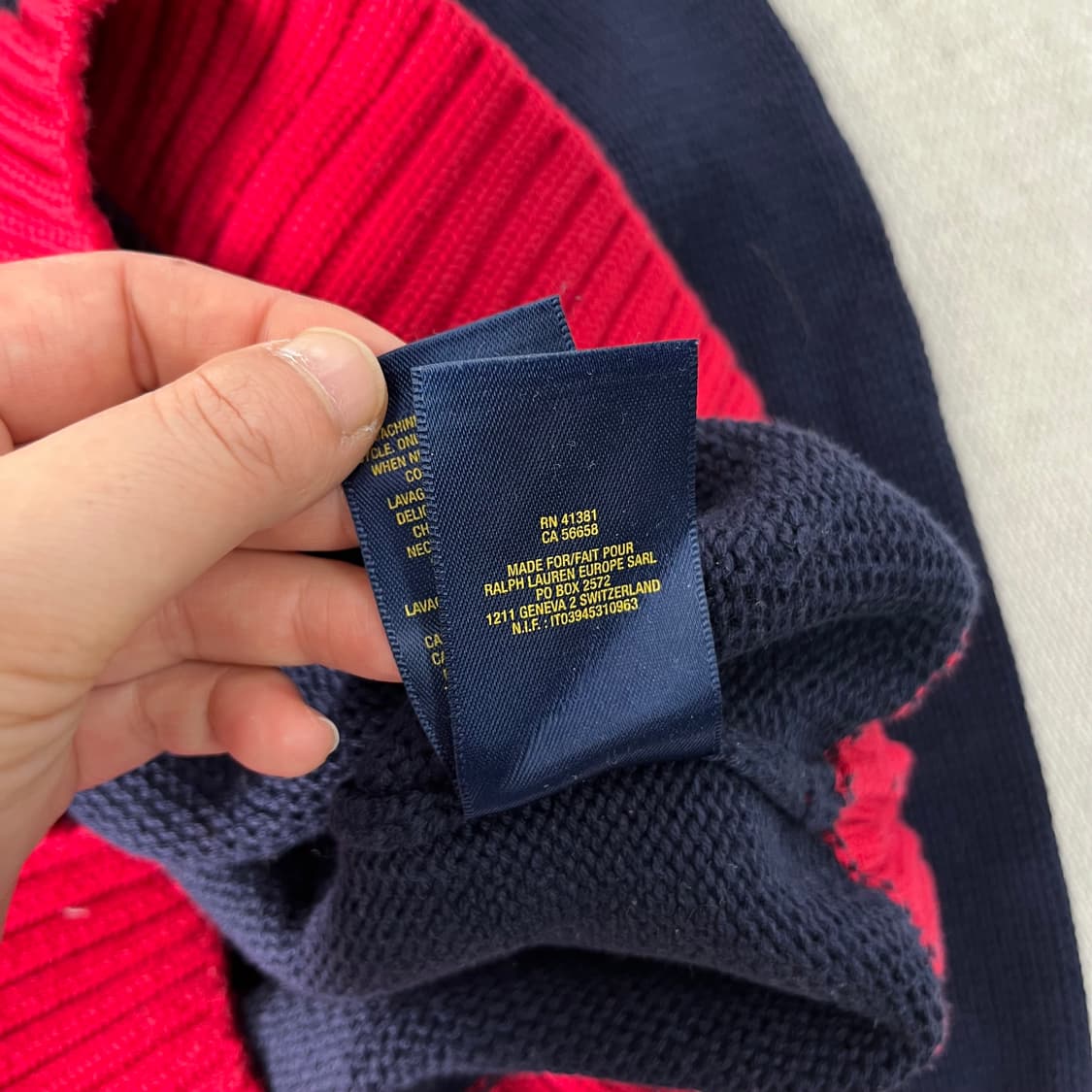 95 폴로랄프로렌 빅포니 반집업 니트 상품이미지7