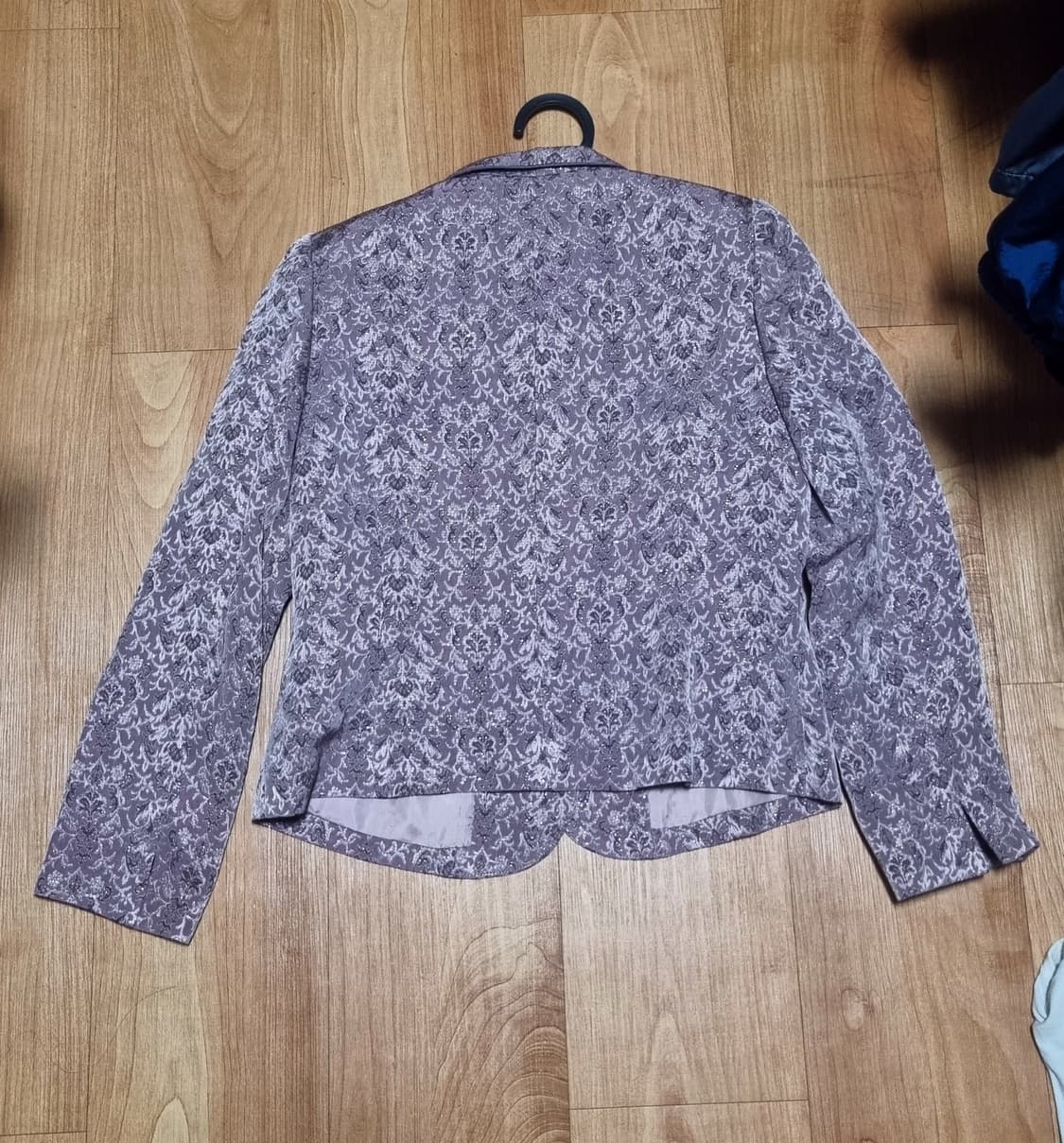 빈티지 패턴 퍼플 여성 자켓 상품이미지2