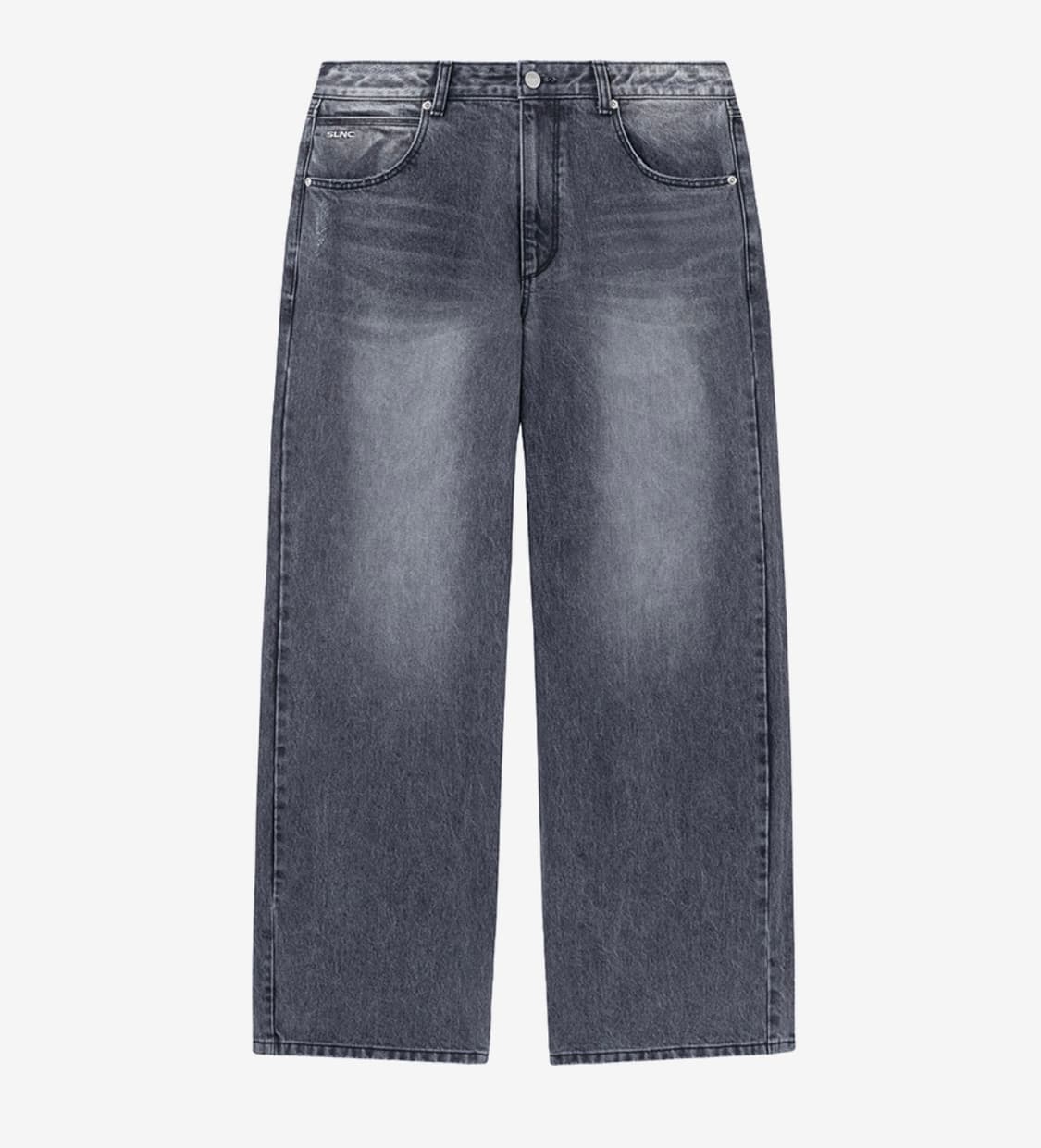 (새상품) 인사일런스 CALIK 로우 웨이스트 와이드 진 ASH GREY 상품이미지1