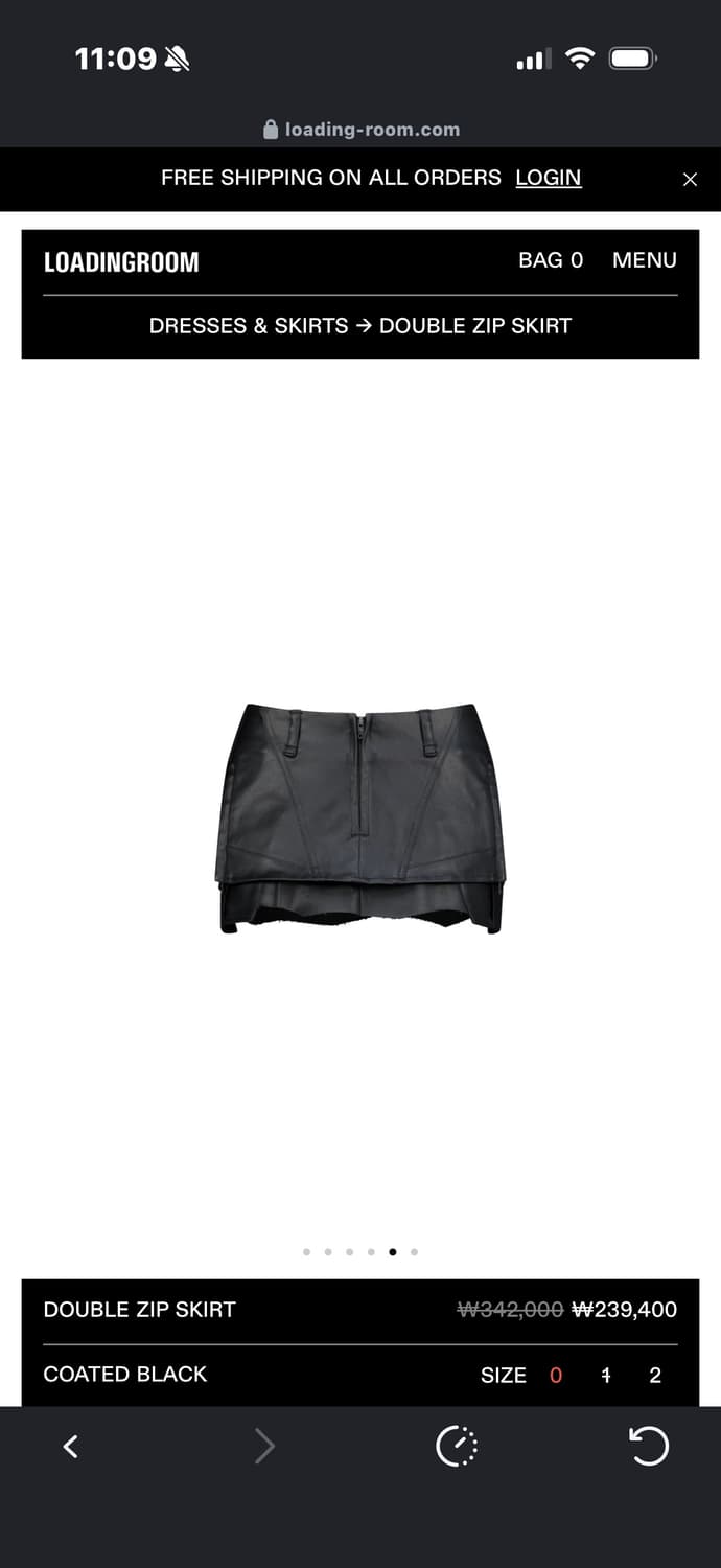 loadingroom double zip skirt 상품이미지6