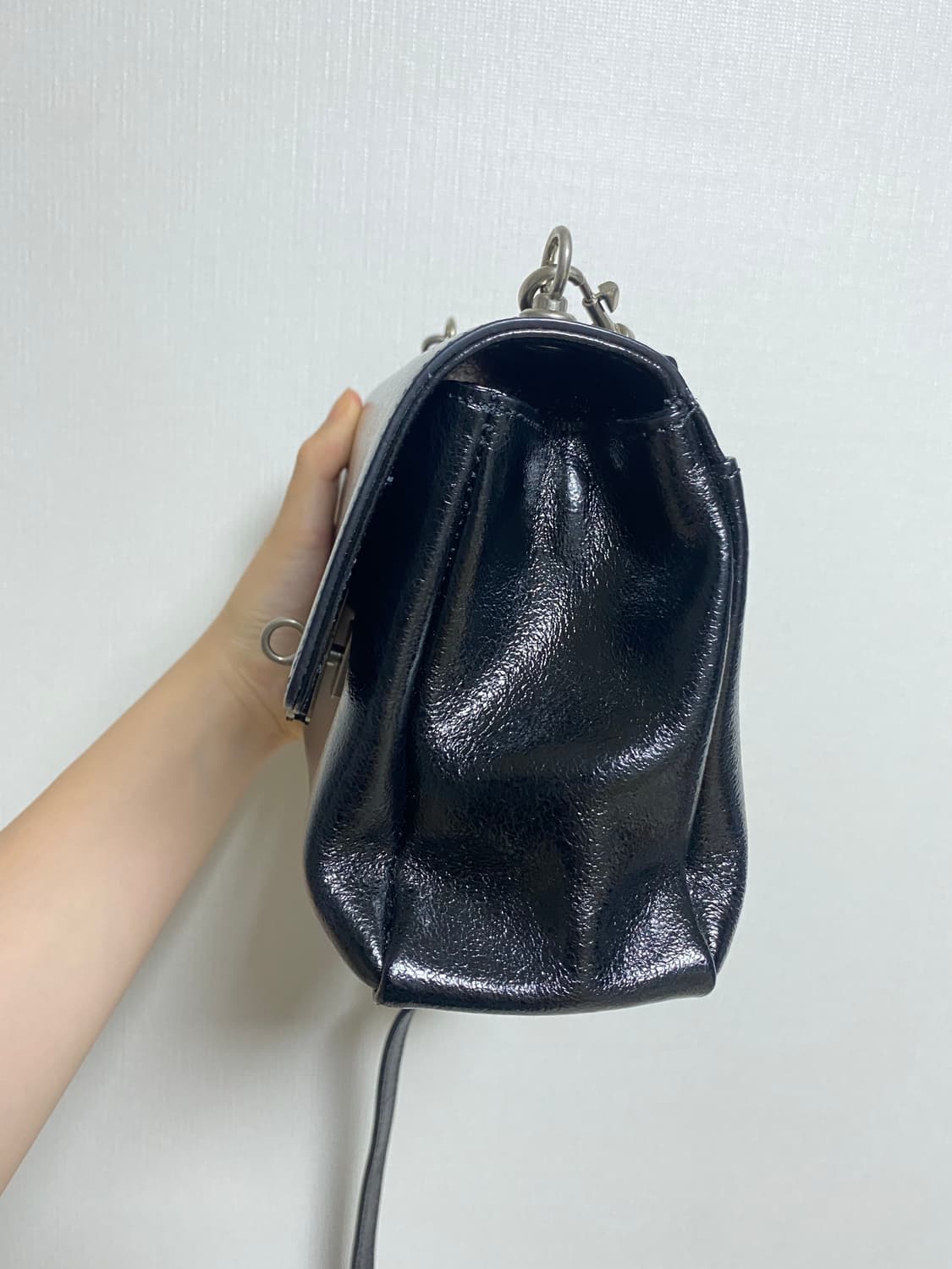 분크 토크 바게트 미니크로스 블랙 상품이미지6
