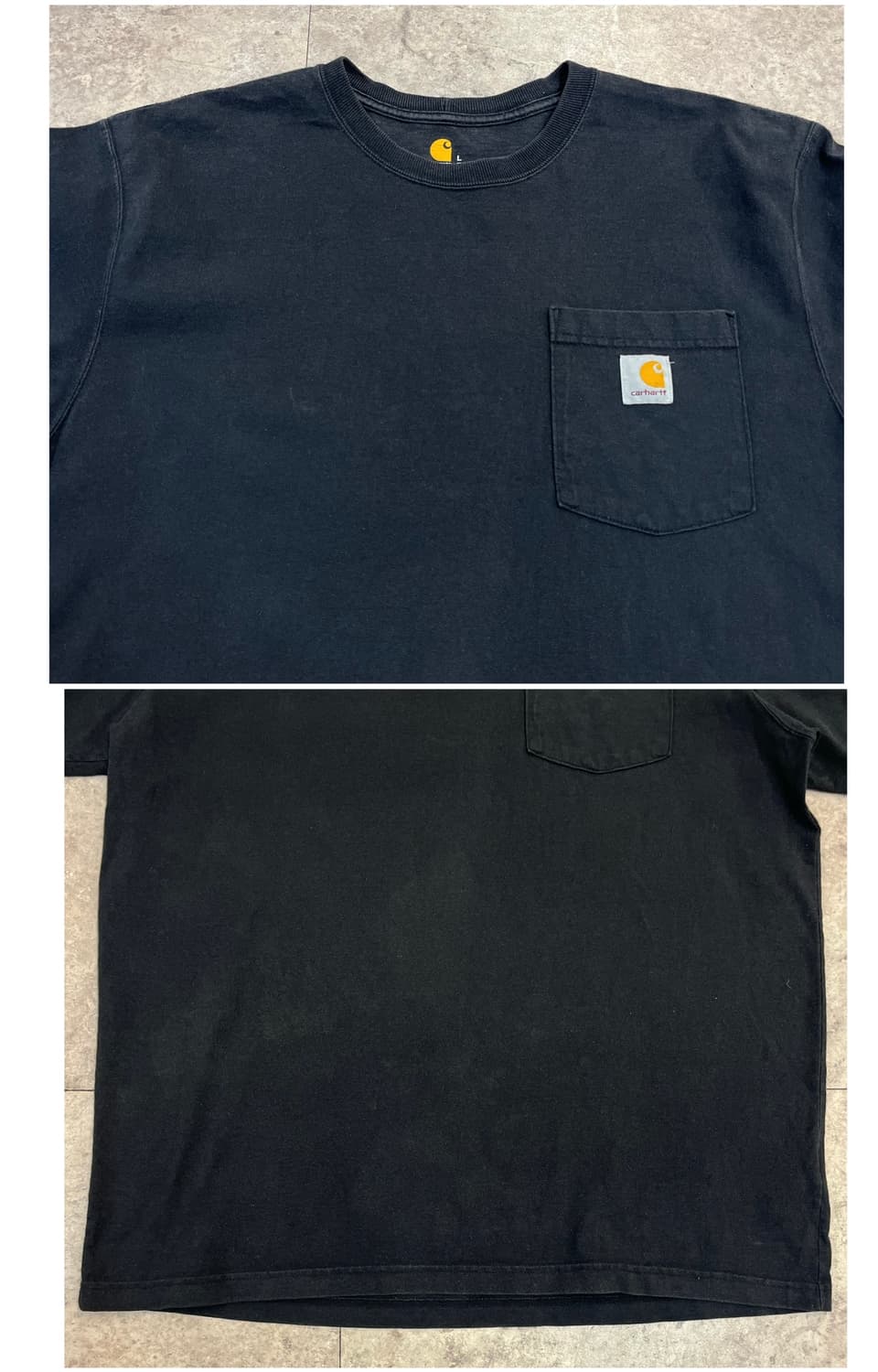 칼하트 포켓 반팔티 블랙 L #csz3917 상품이미지5