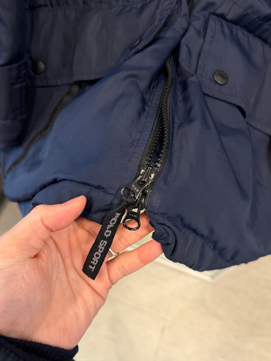 90-00s Polo Sport 폴로 스포츠 나일론 플리스 마운틴 자켓 상품이미지3