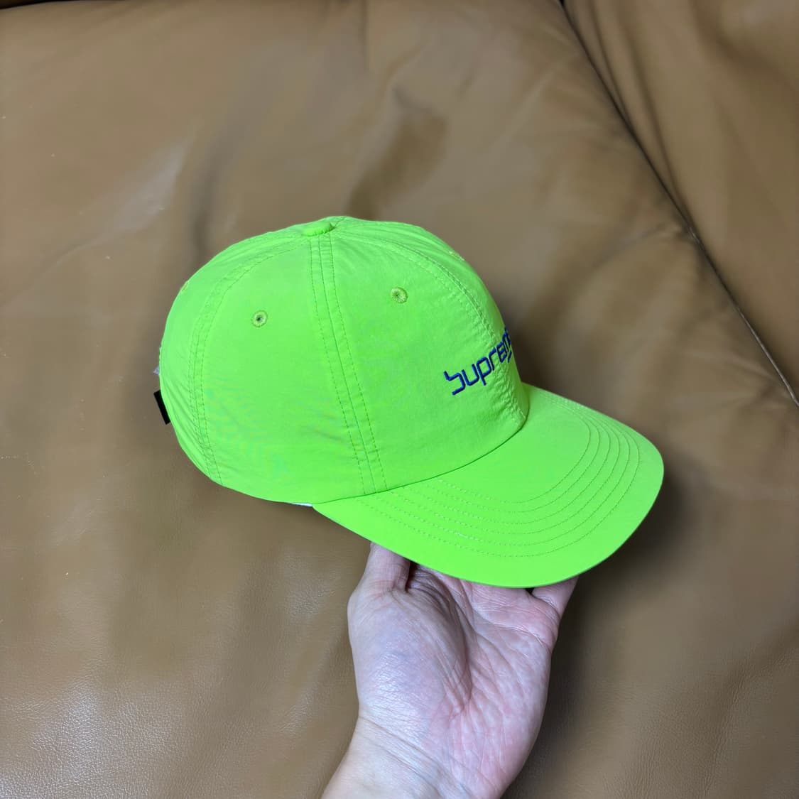 Supreme 슈프림 라임 6패널 볼캡 모자 (Lime) 상품이미지3