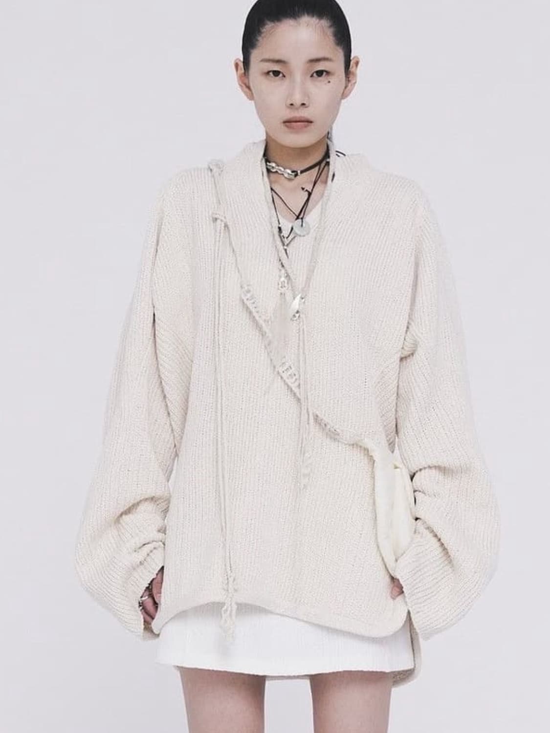 [구해요🙌] 혜인서 Oversized knit ivory 1/2 상품이미지2