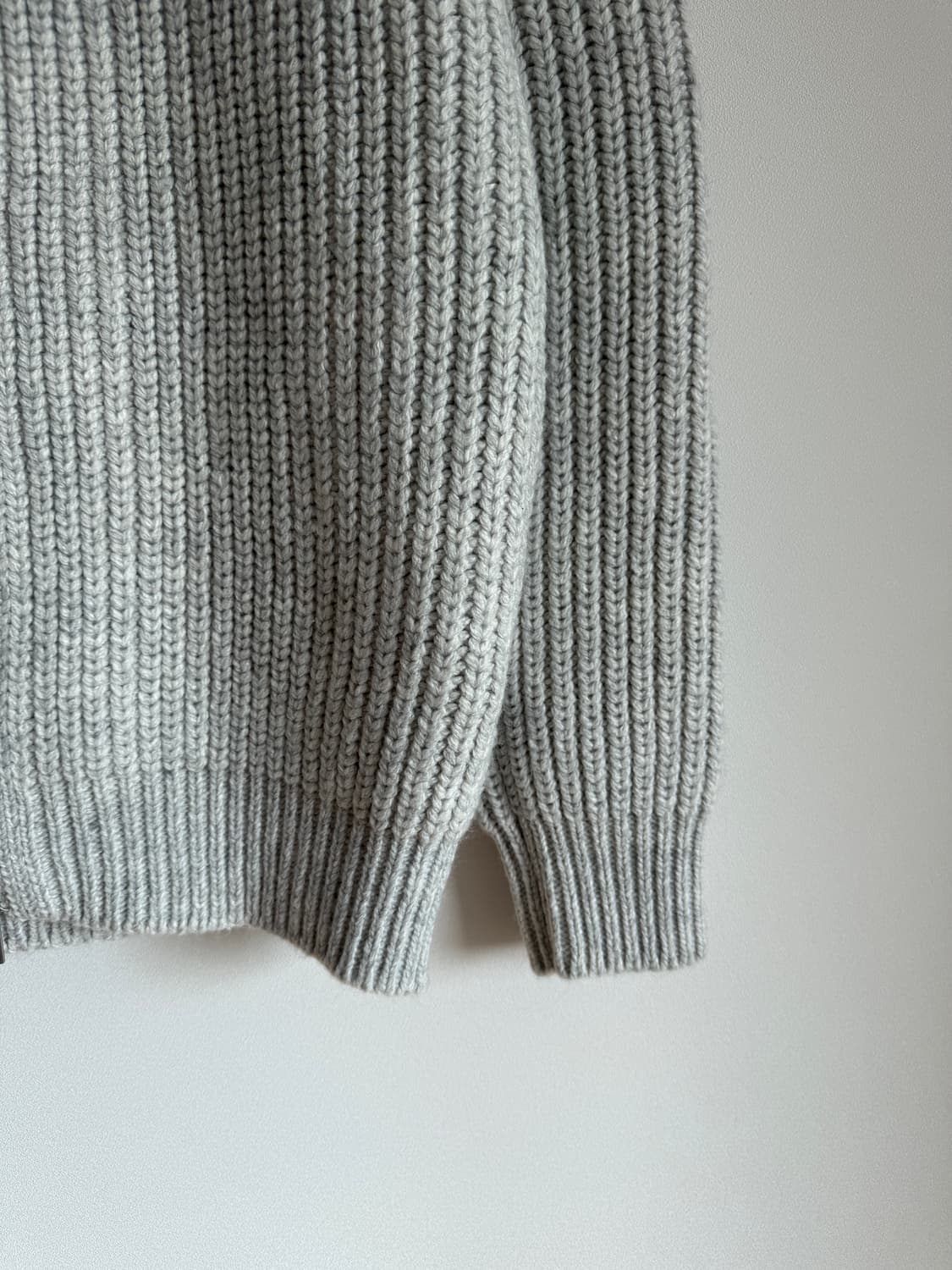 Pre owned 울 블렌딩 니트집업 상품이미지3