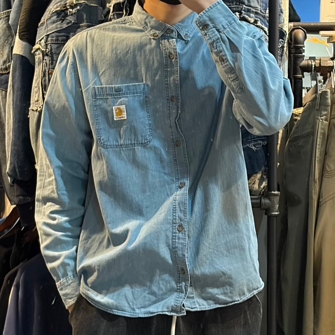 [NO.9] 칼하트 데님 긴팔셔츠 상품이미지3