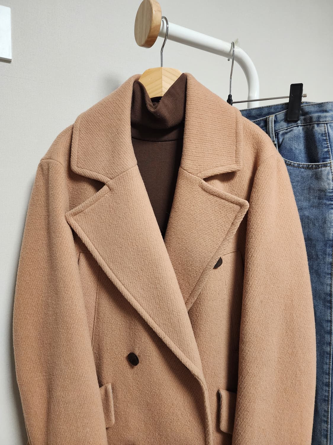 바닐라비  여성 더블버튼 코트 상품이미지3