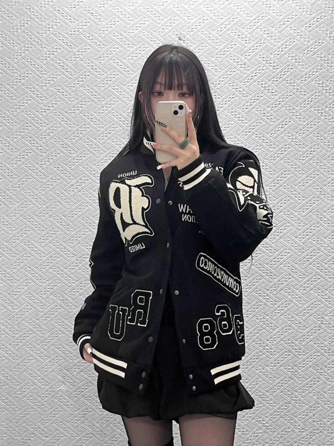 더 매드니스 올드스쿨 스트릿 펑크 키치 울 바시티자켓 XL C10697 상품이미지2