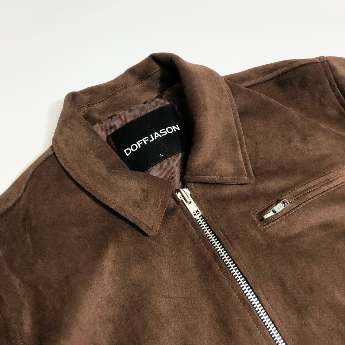 도프제이슨 스웨이드 싱글 자켓 L 상품이미지3