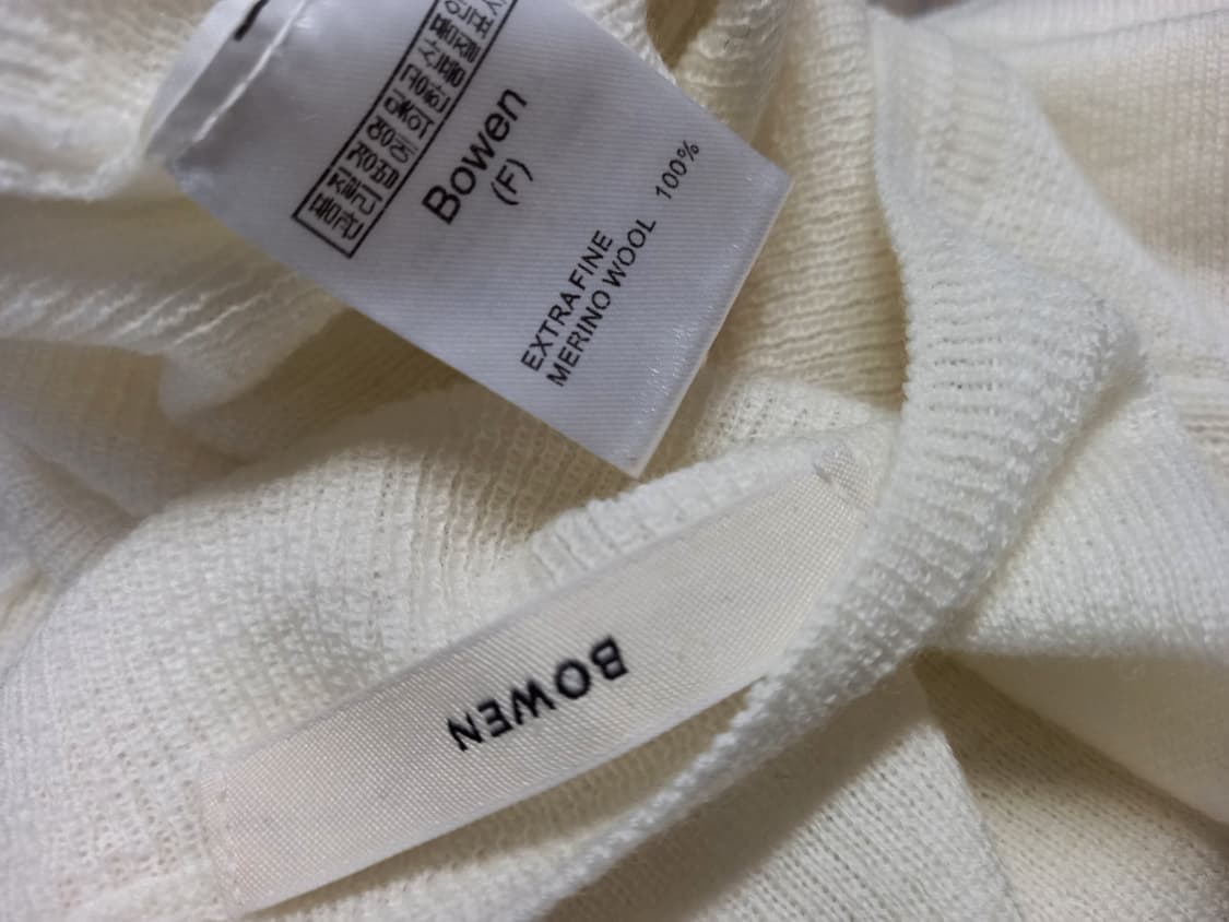 새 BOWEN 보웬 메리노울 홀가먼트 니트블라우스 44-66 상품이미지7