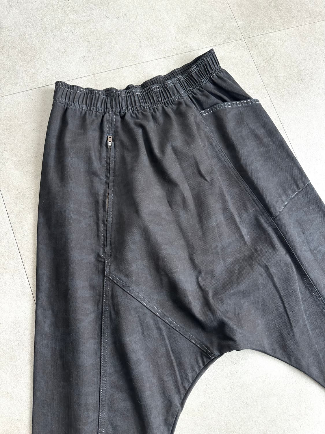 JPN VTG 블랙 카모 사루엘 팬츠 상품이미지2