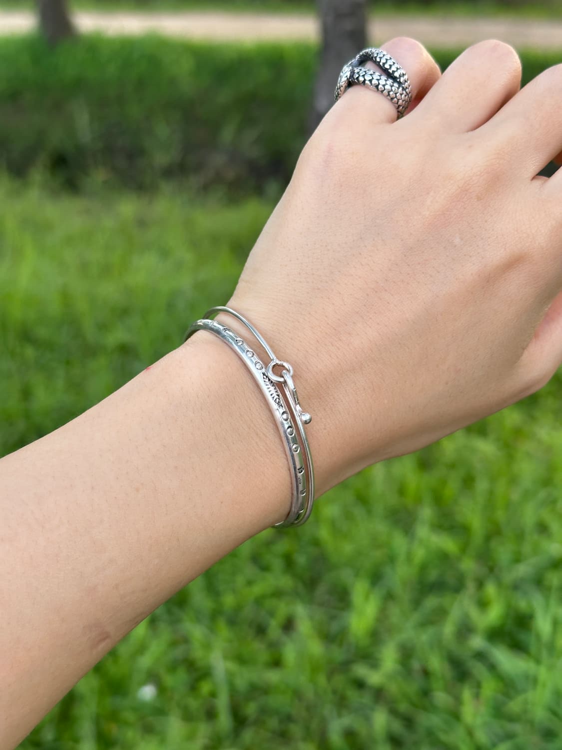 Vintage 925silver bangle 상품이미지5