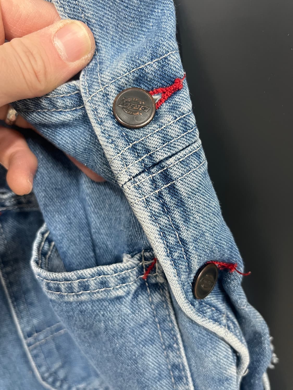 Dickies 디키즈 카펜터 오버롤 멜빵 데님 팬츠 상품이미지8