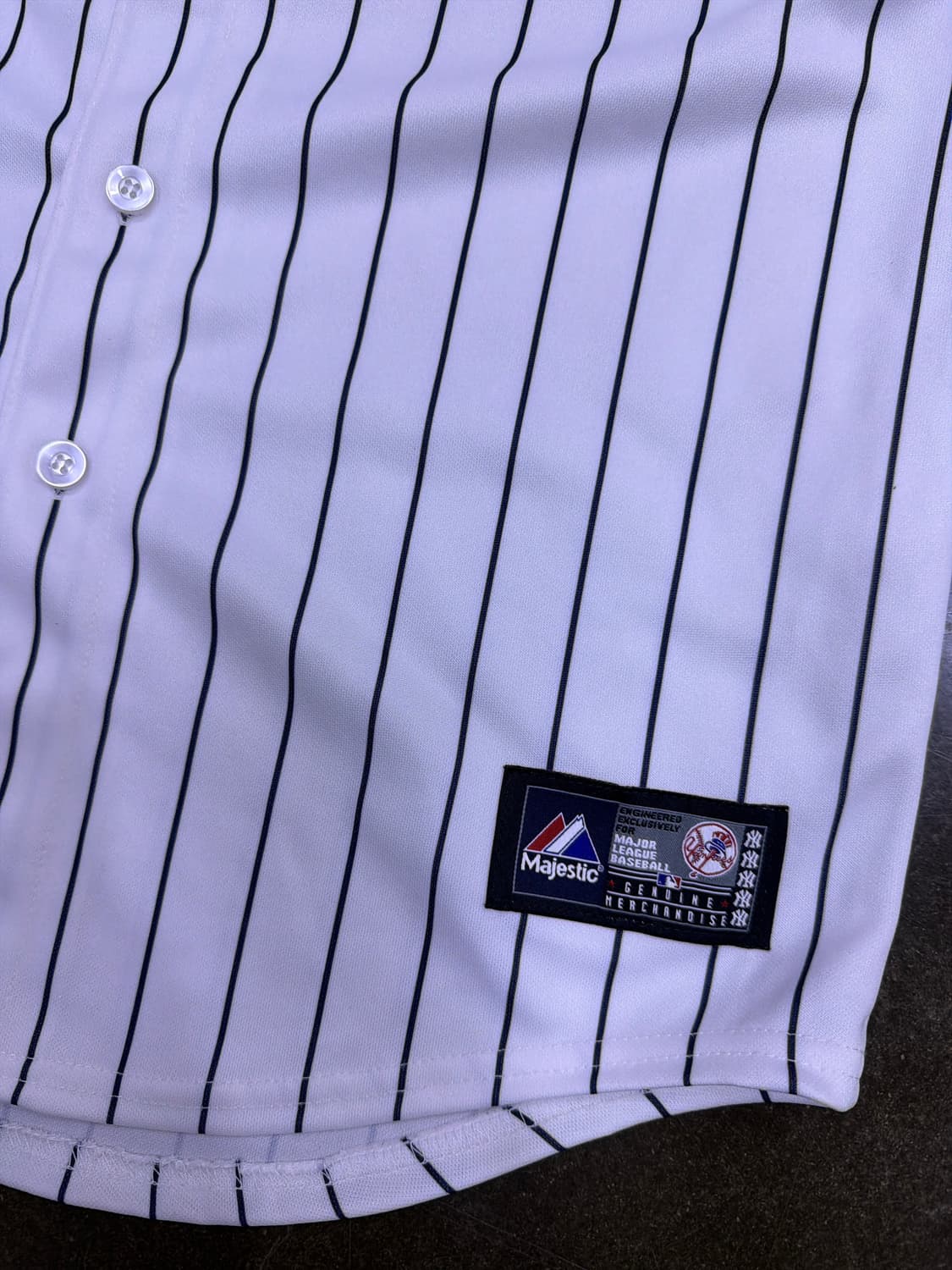 마제스틱 MLB 뉴욕양키스 핀스트라이프 데릭 지터 홈 져지 유니폼 XL 상품이미지5