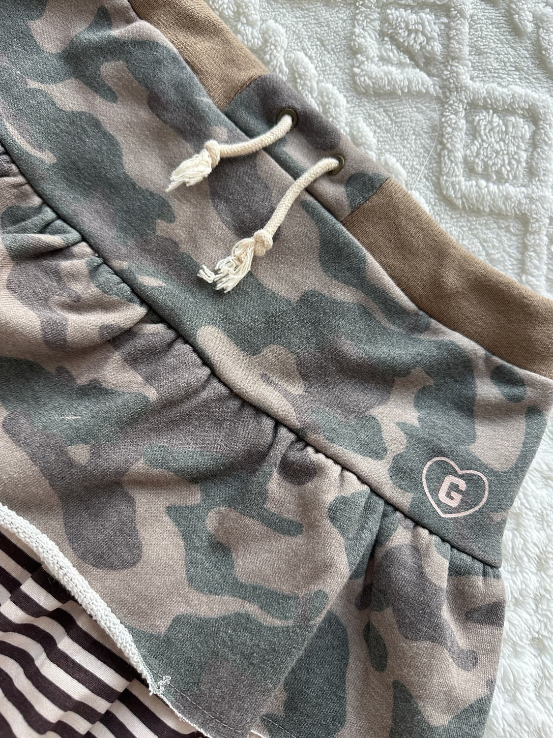 그레일즈 카모 레이어드 스커트 상품이미지2