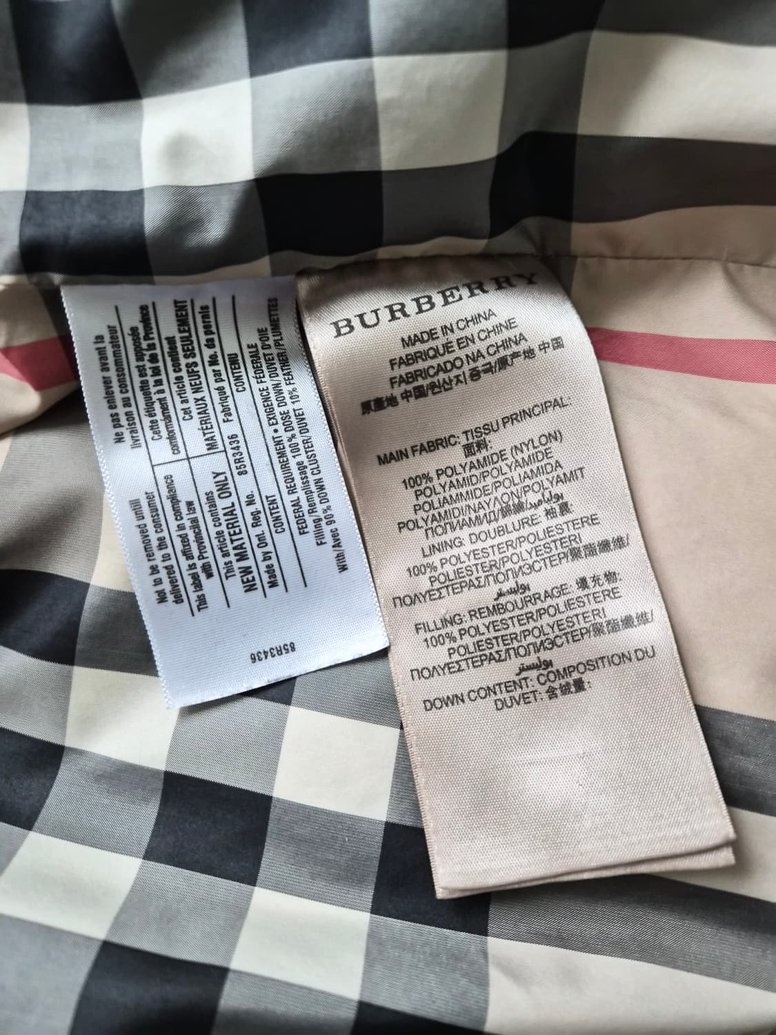 정품 Burberry 버버리 롱 패딩 상품이미지5