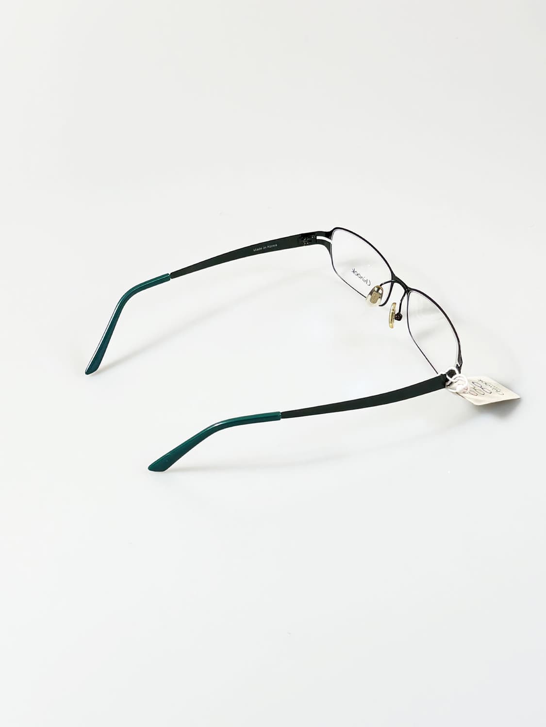 CHINOOK 그린 메탈 슬림 스퀘어 빈티지 안경 상품이미지4