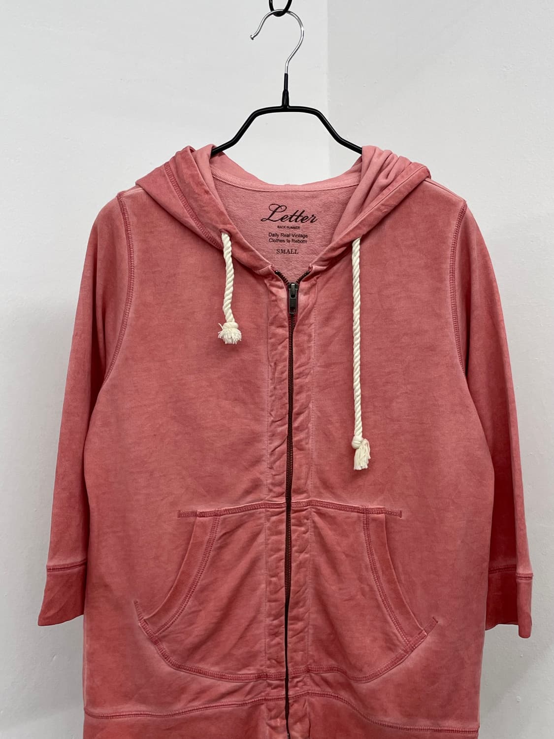 핑크 워싱 후드집업 상품이미지5