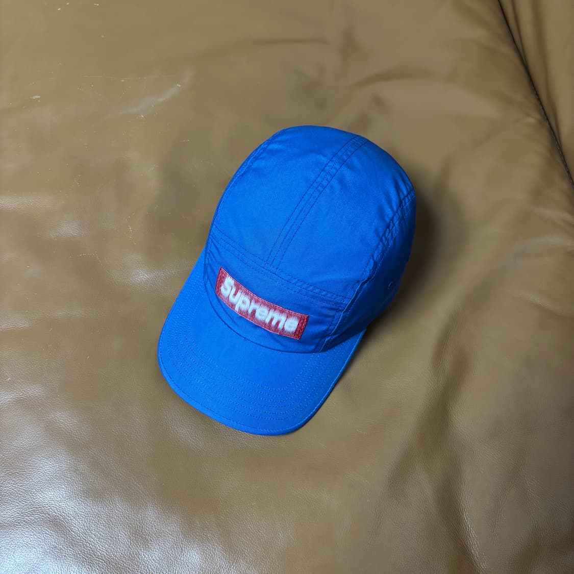 슈프림 캠프캡 모자 박스로고 리버스 라벨 로얄 상품이미지5