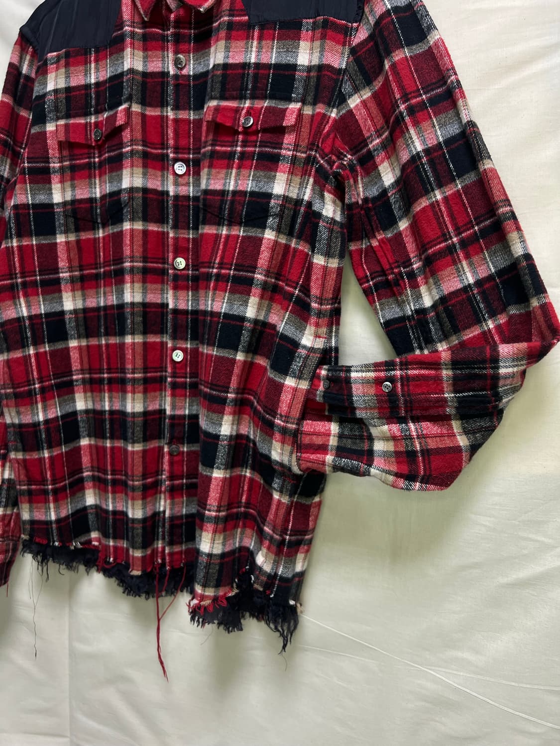 언더커버 15FW 플란넬 체크 셔츠자켓 상품이미지4