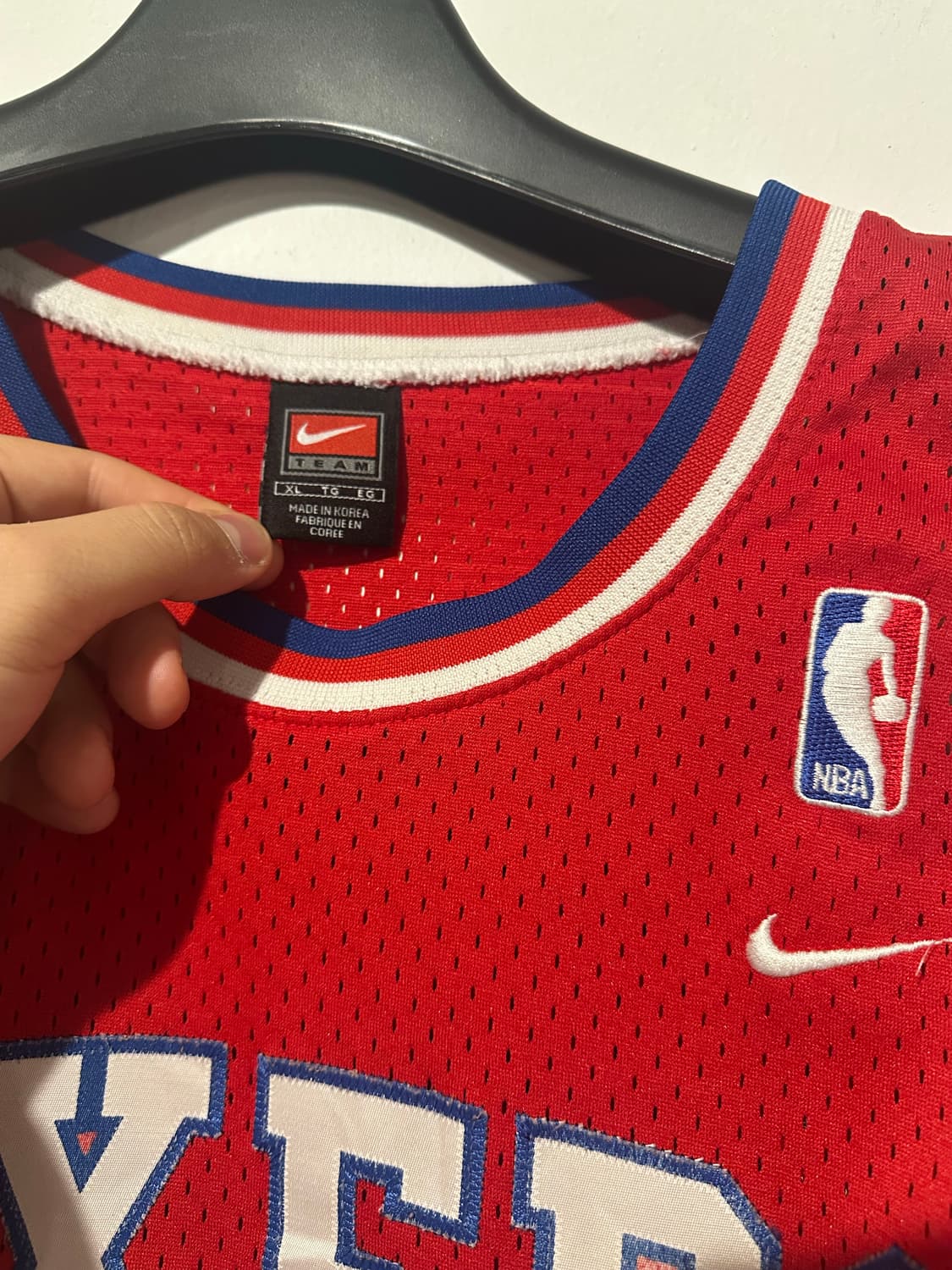 빈티지 00s 나이키 필라델피아 세븐티식서스 아이버슨 져지 상품이미지3