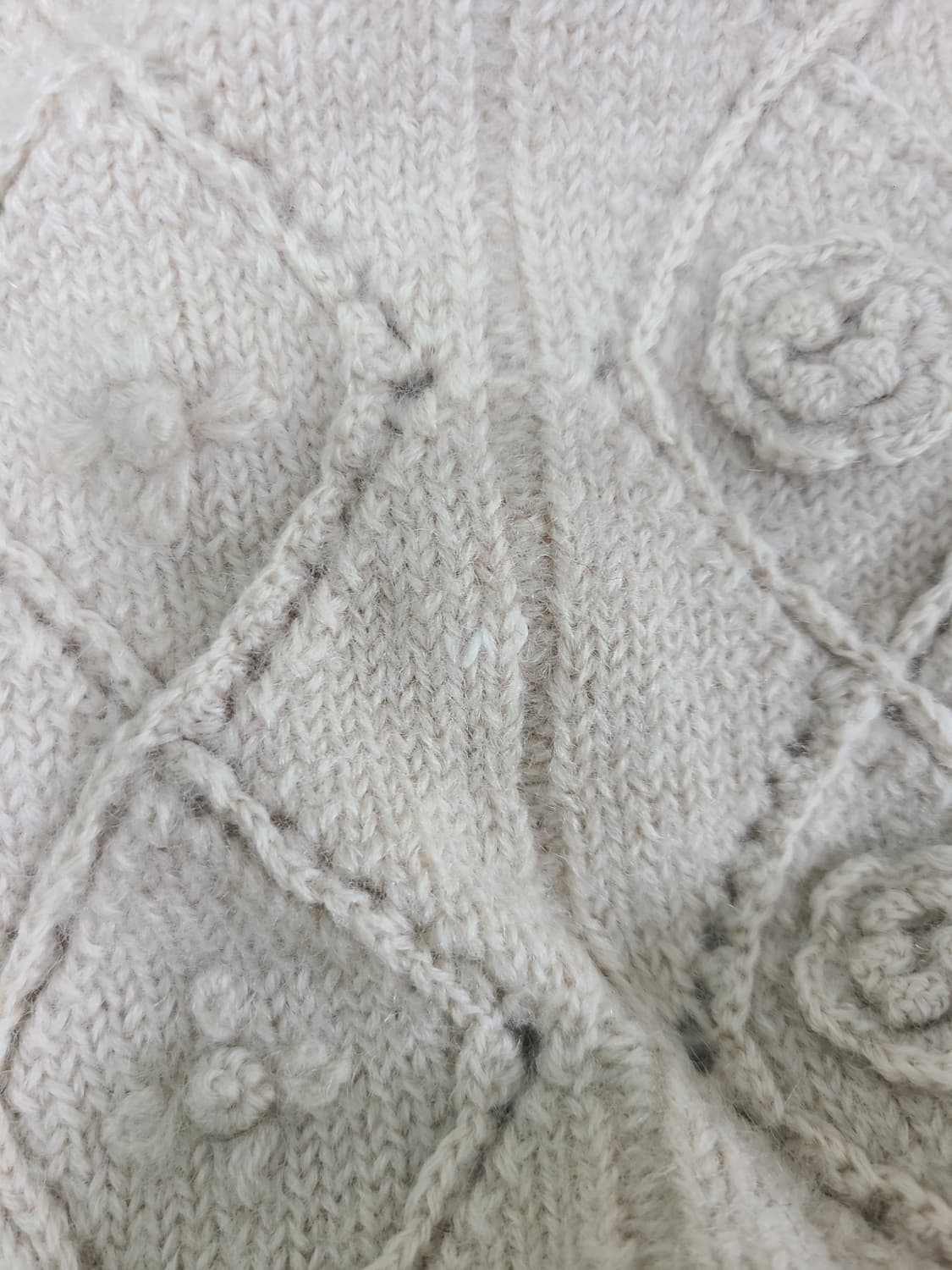 베이지 니트 가디건 상품이미지4