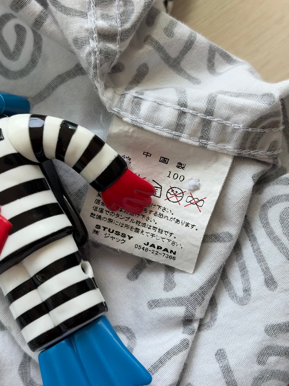 00s 올드 스투시 stussy 레터링 패턴 셔츠 M (103) 상품이미지6