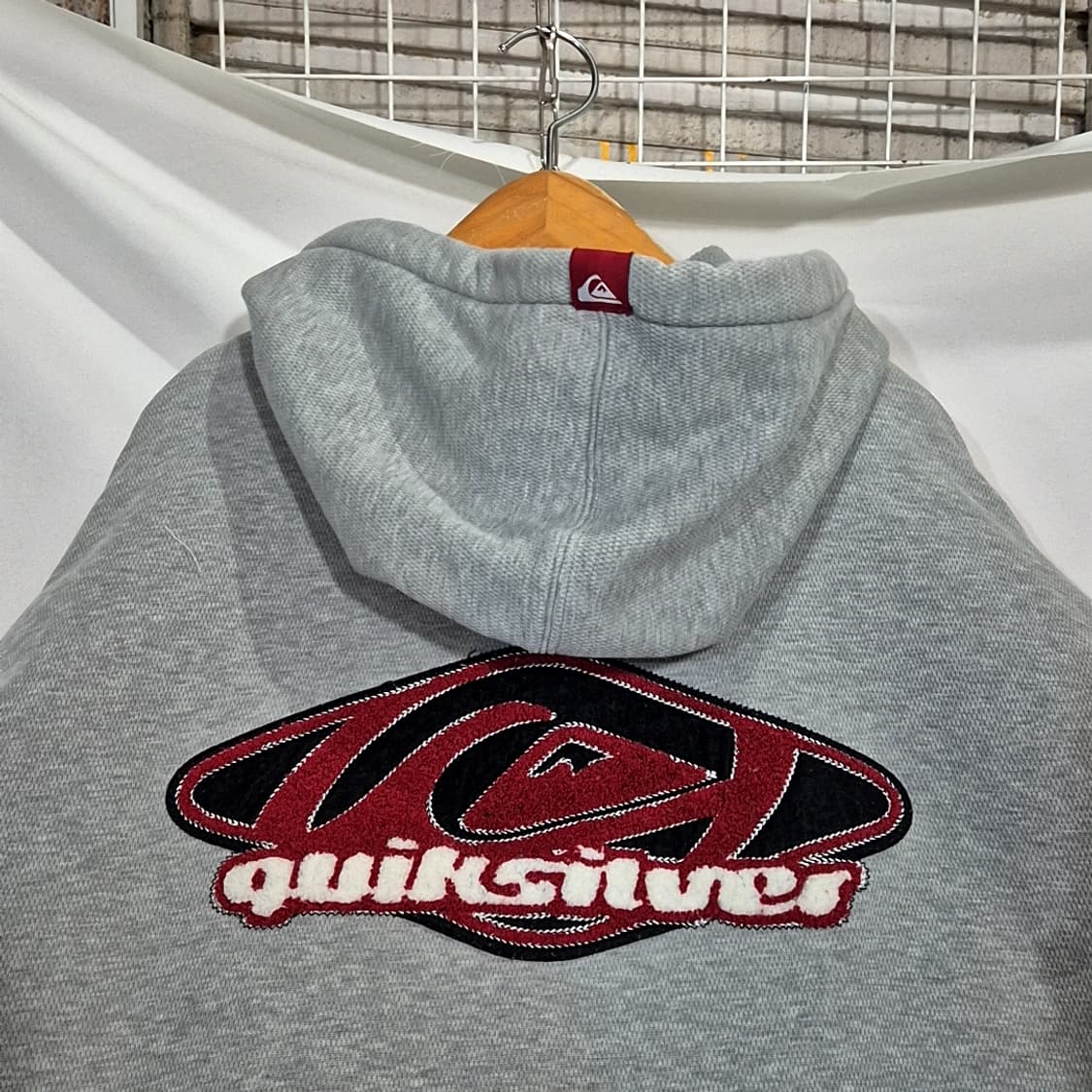 Quik Silver 퀼실버 빅 로고 헤비스웻 후드집업 상품이미지7