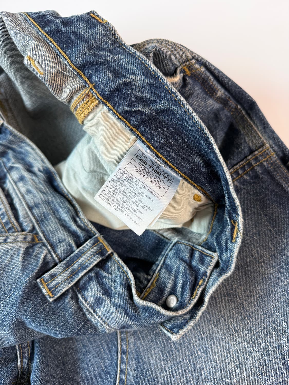 [새상품] 칼하트윕 og 더블니 데님 팬츠 L 상품이미지6