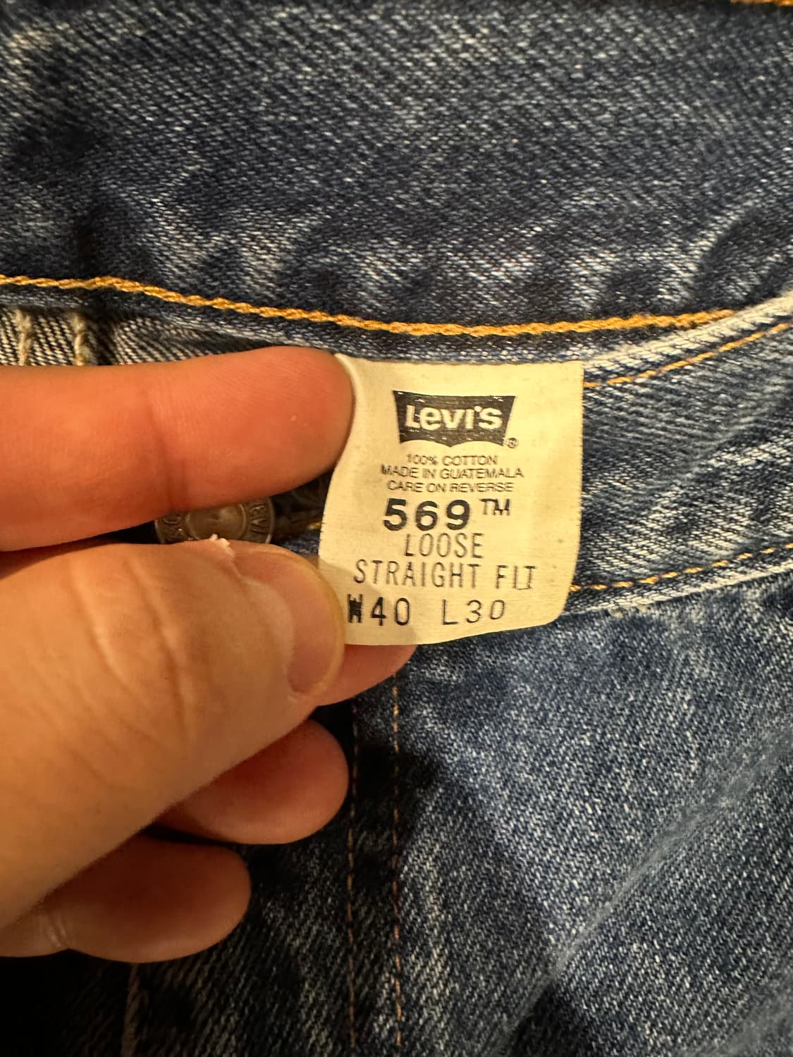 빈티지 00s 리바이스 569 데님팬츠  상품이미지4
