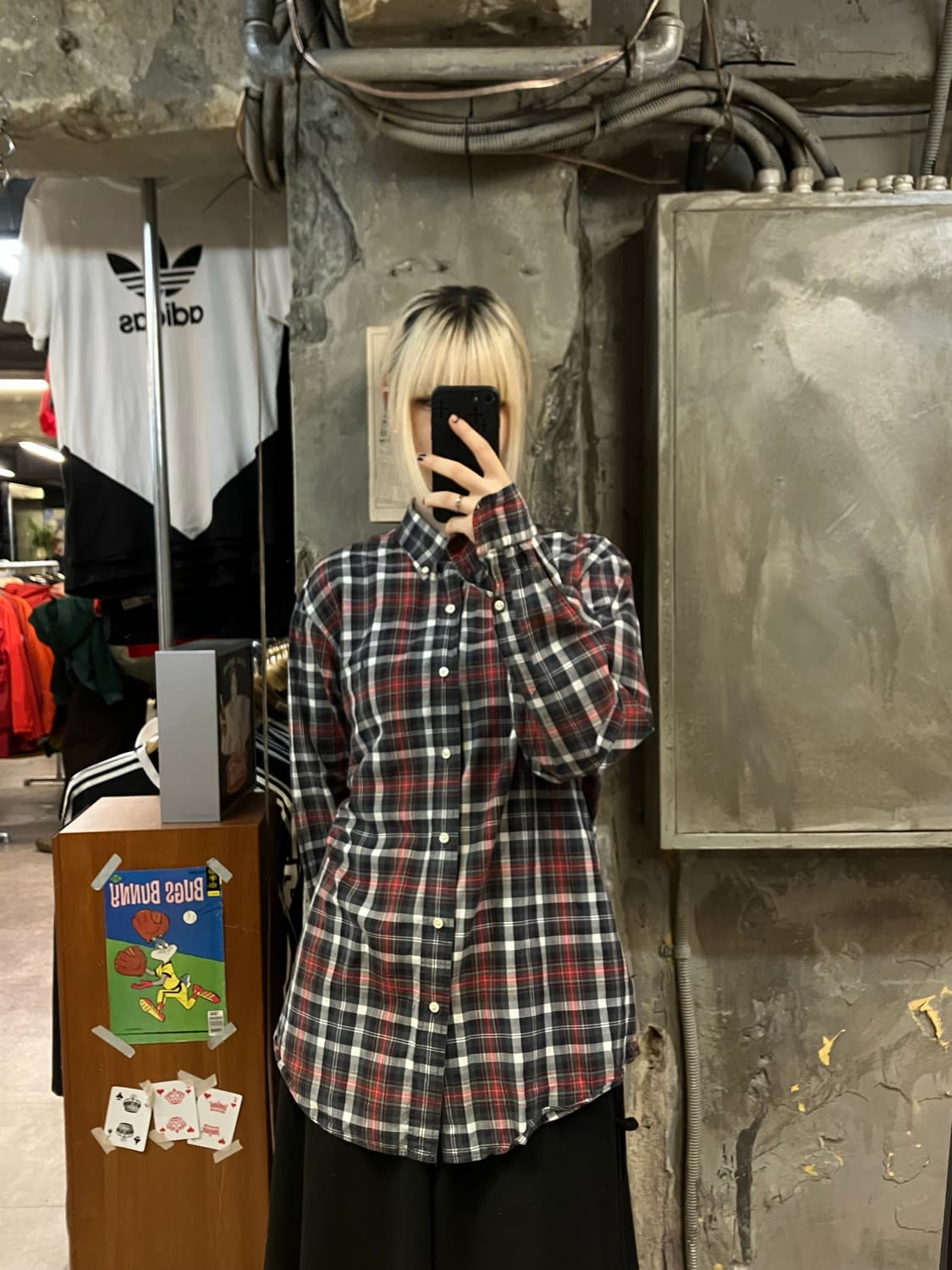 폴로 랄프로렌 체크 셔츠 블랙 L #csz2015 상품이미지2