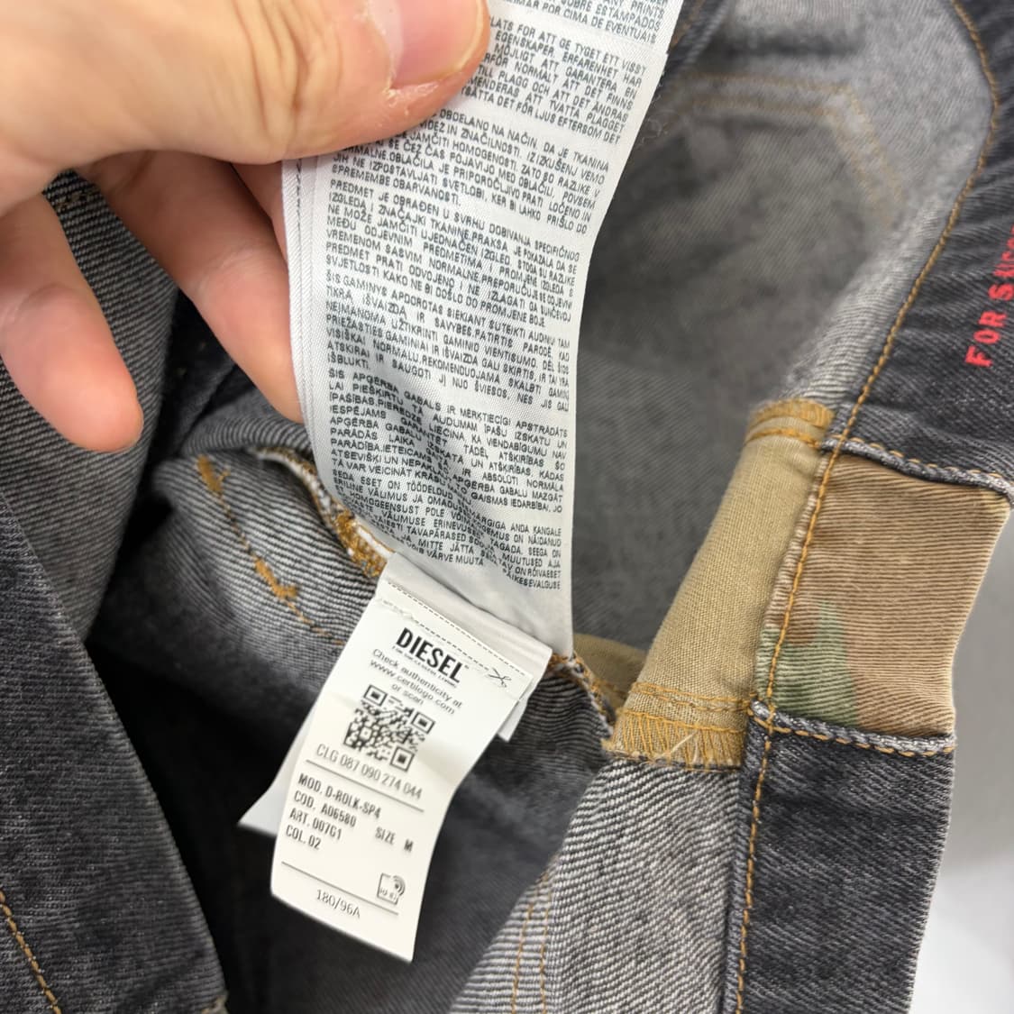 디젤 D-롤크-SP4 데님 자켓 상품이미지9