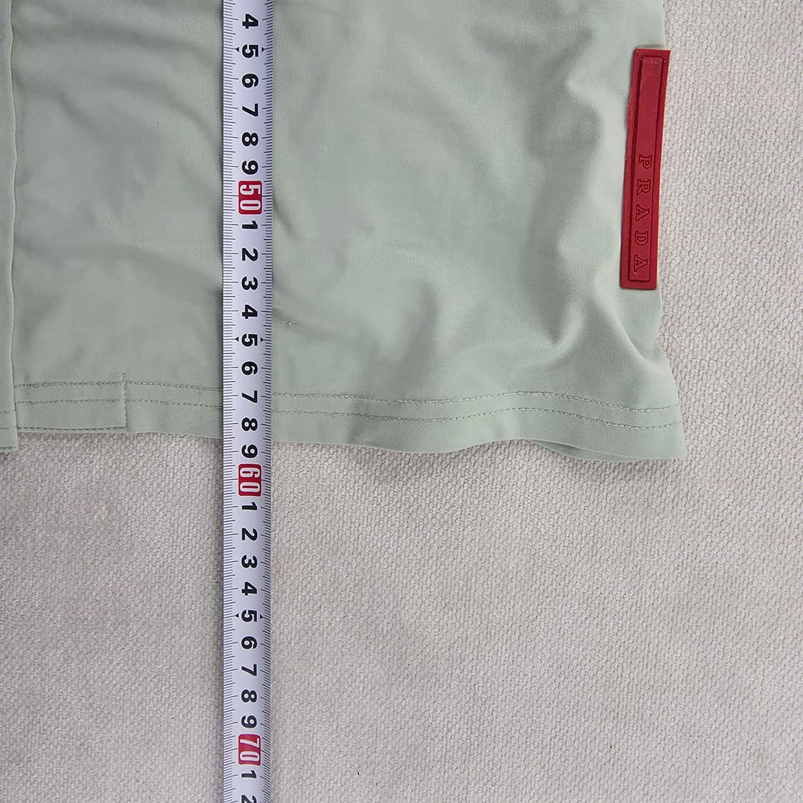 [실측] 고급 민트 라운드넥 단추 긴팔티 0127J 상품이미지9