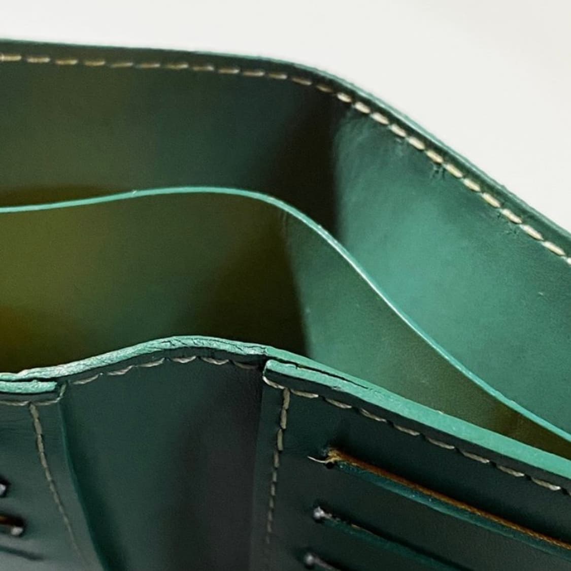 [정품] GOYARD 고야드 빅투와르 그린 카프스킨 반지갑 상품이미지7