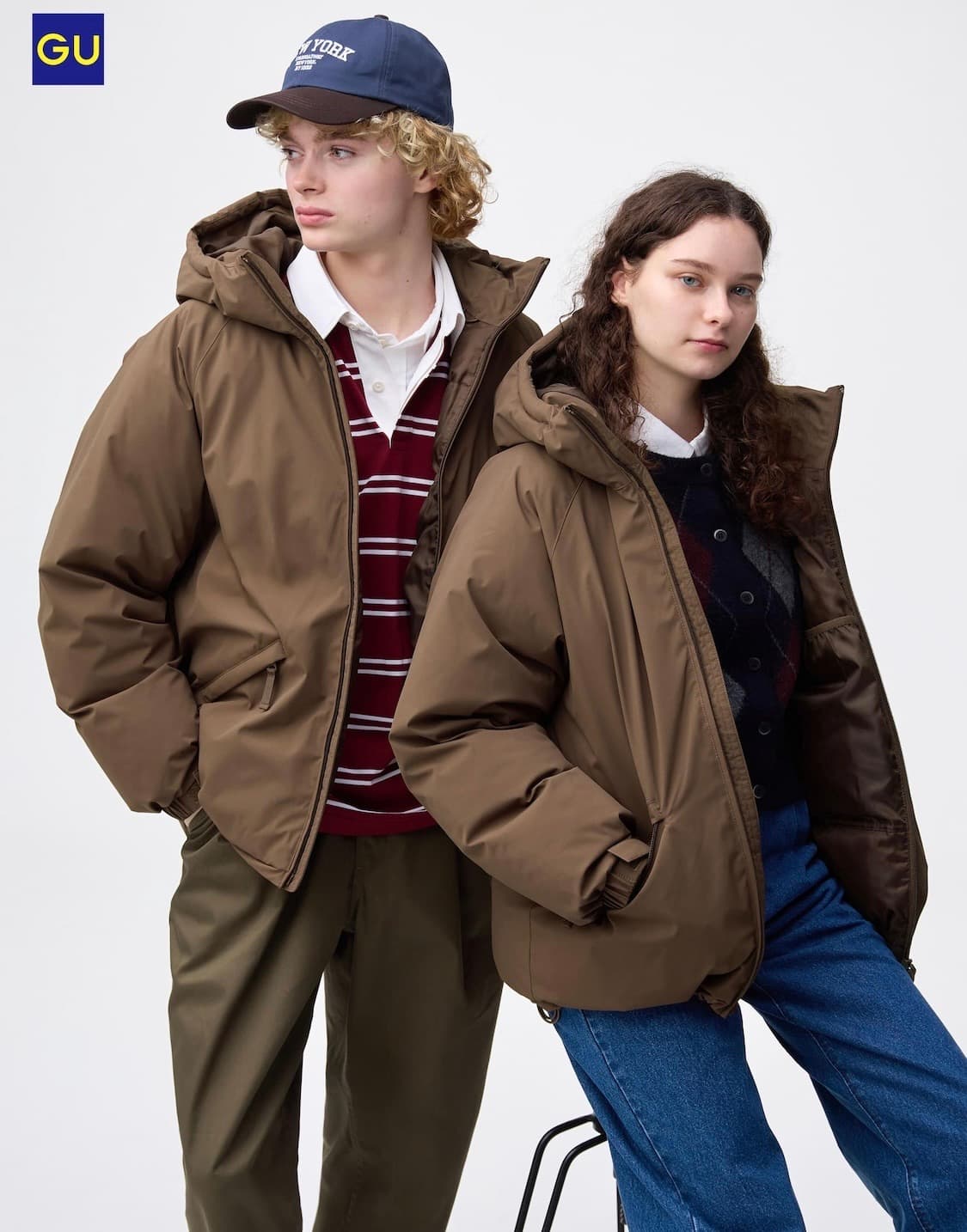 GU웜패디드파카블랙(새상품) 상품이미지7