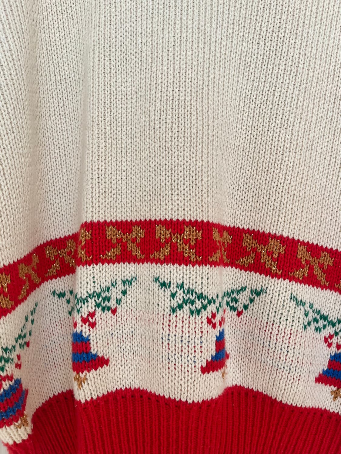 🎄크리스마스 선물 자수 트리 카라 울 니트 상품이미지8