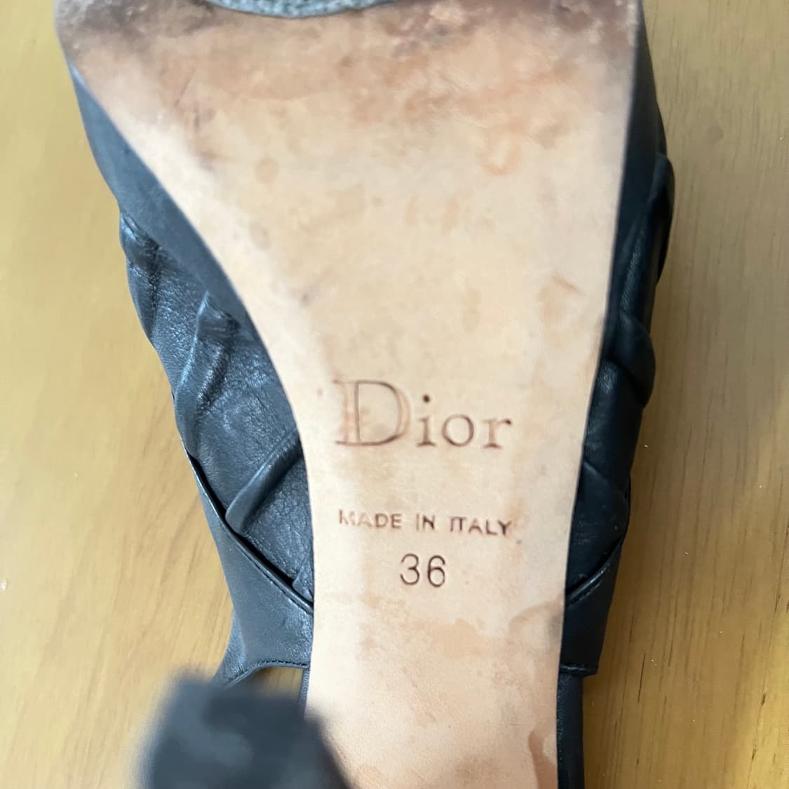 DIOR 디올 블랙 구두 슬링백 36 상품이미지8