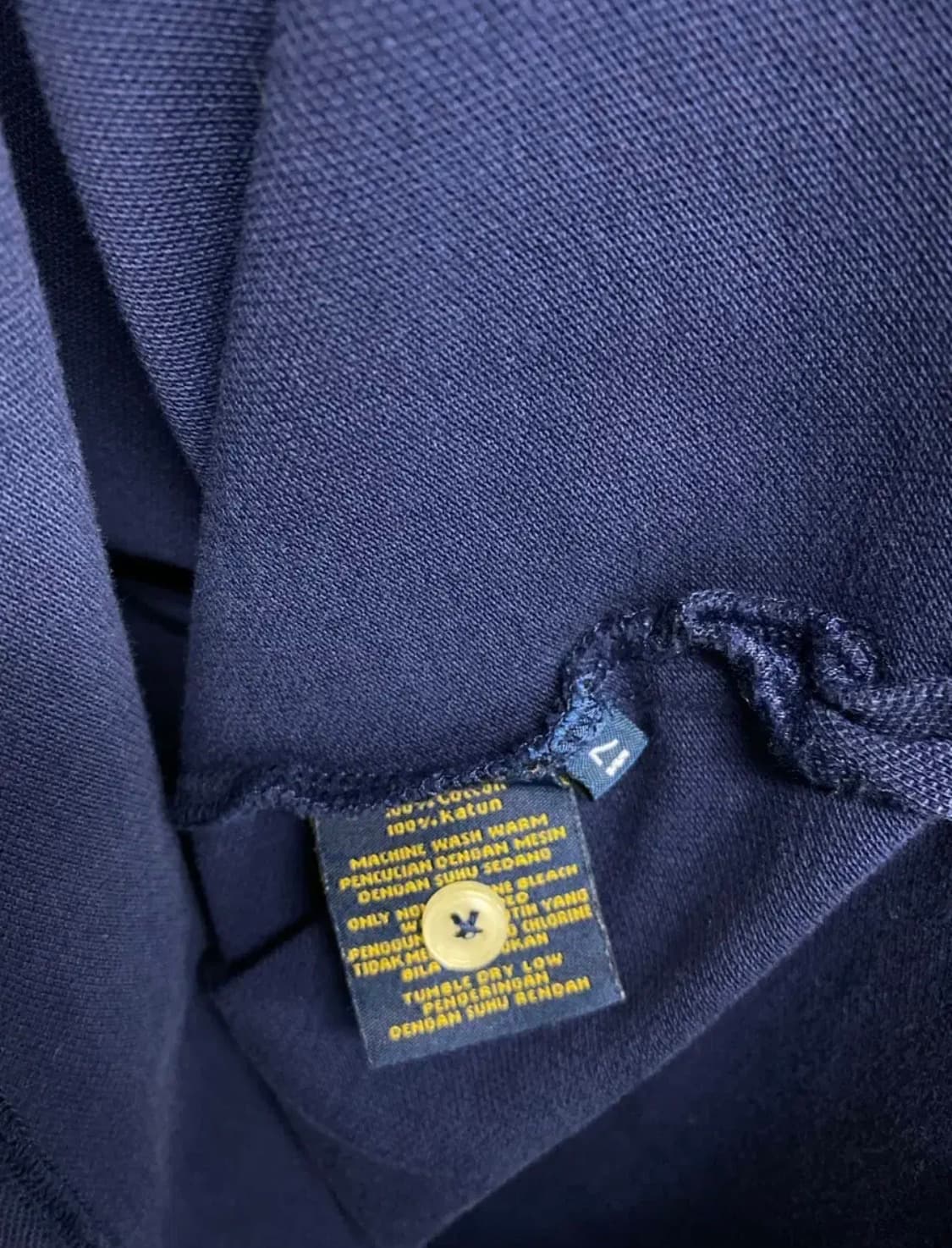 폴로 랄프로렌 포니 피케 네이비 반팔티 M 상품이미지5