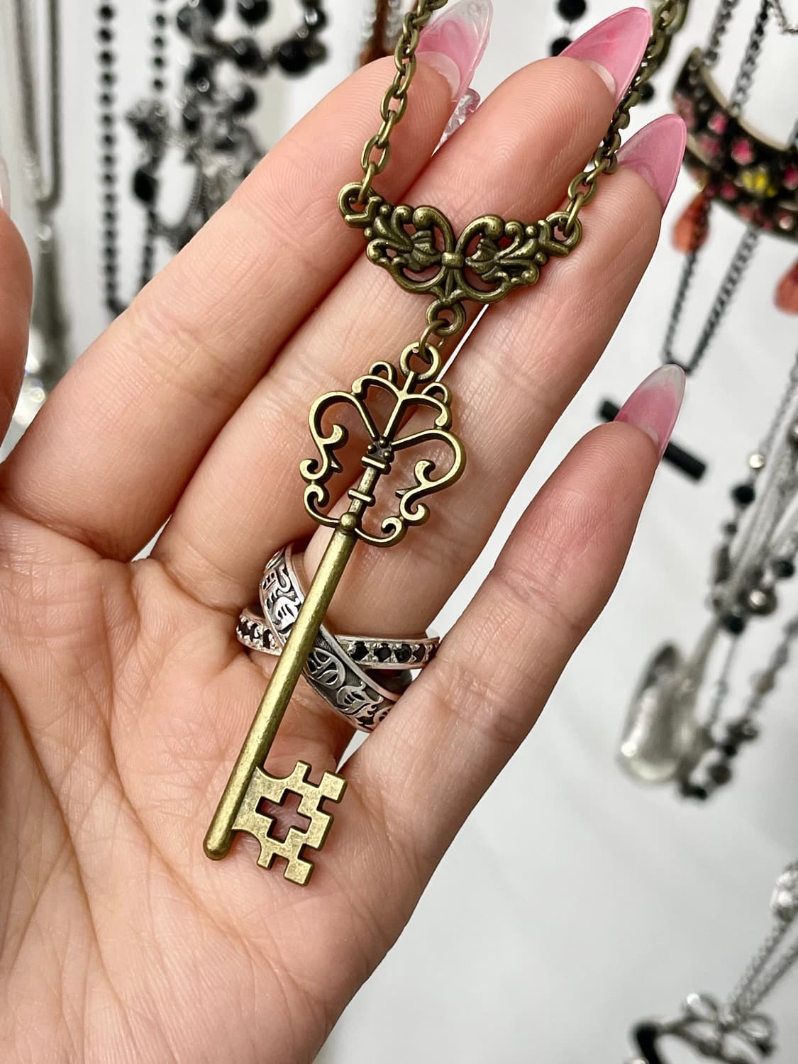 엔틱 키 네크리스 상품이미지1