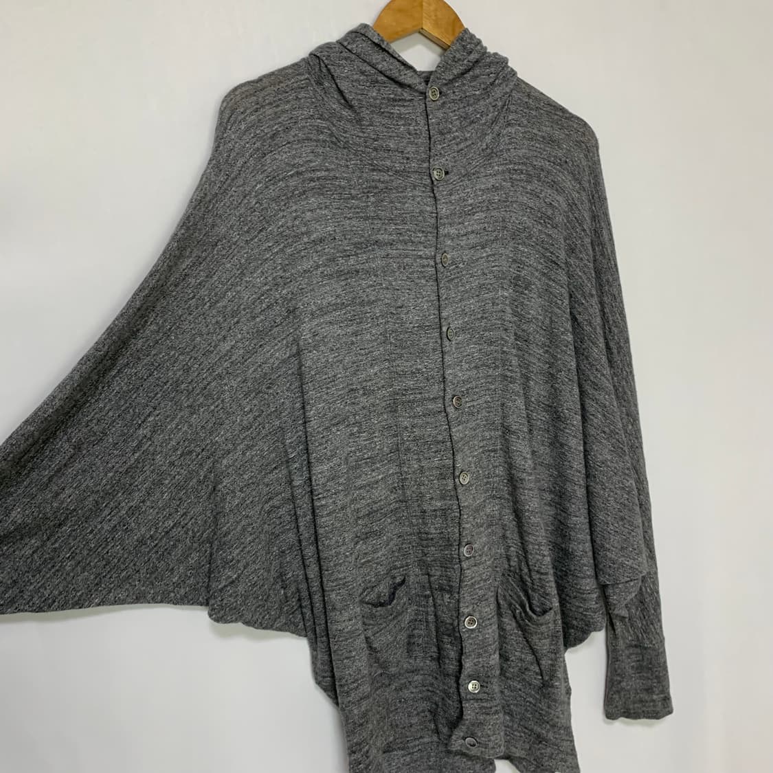 Zucca 일본 빈티지 그레이 루즈핏 후드 가디건 M 상품이미지3