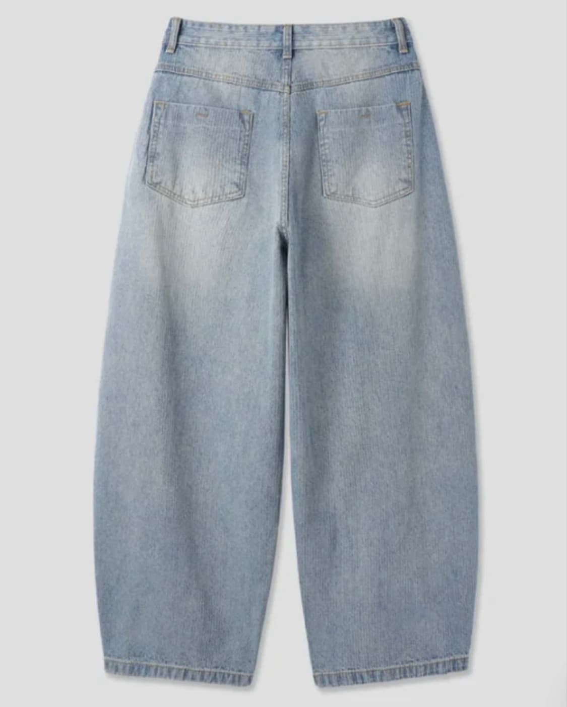 인텍스쳐 웨일 텍스쳐 커브드 데님 팬츠 s사이즈 상품이미지4