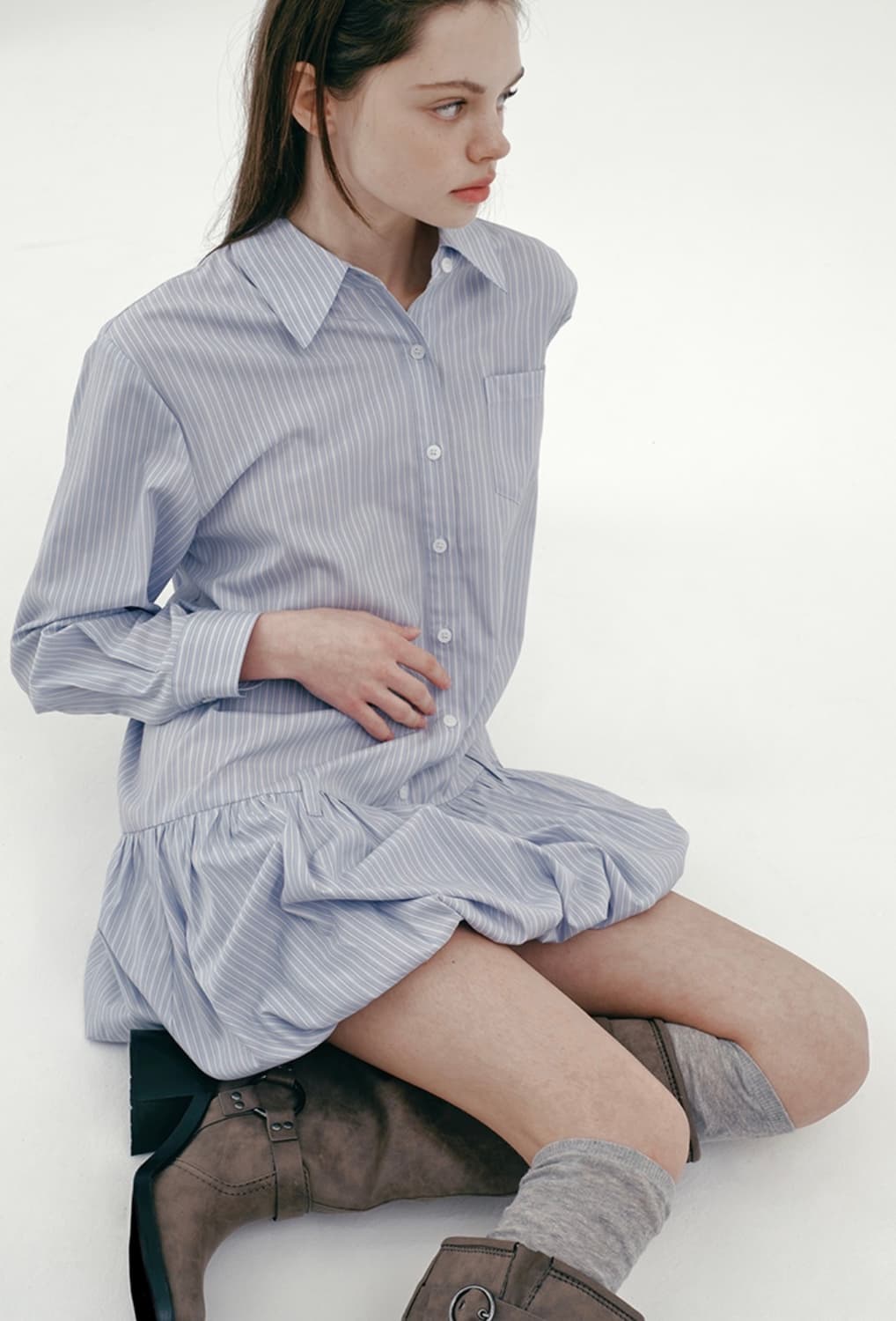 마가린핑거스 원피스 SHIRT BALLOON ONE-PIECE 상품이미지2