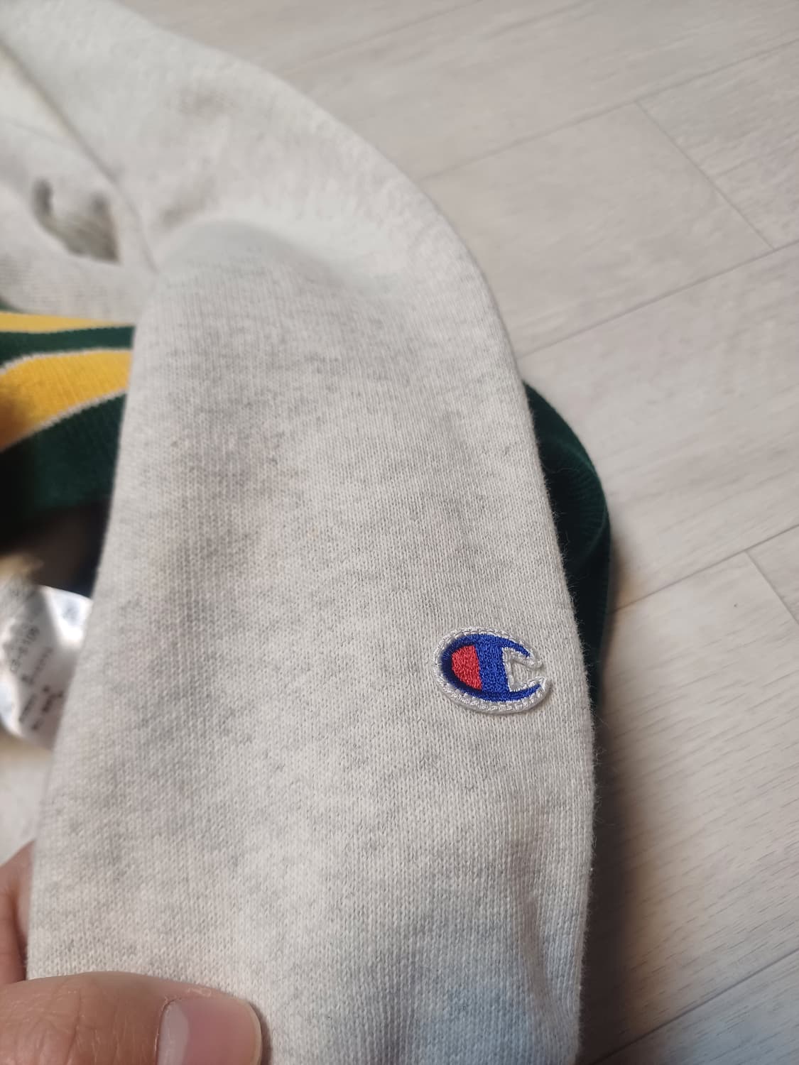 챔피온 리버스위브 후드 블루택 Champion reverse weave 상품이미지5