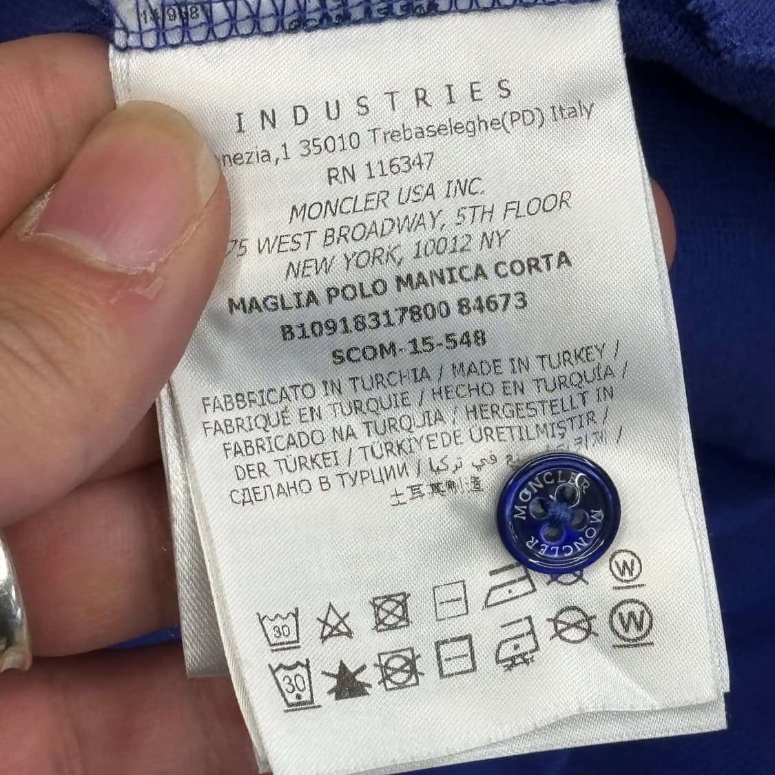 몽클레어 블루 카라티셔츠 상품이미지6