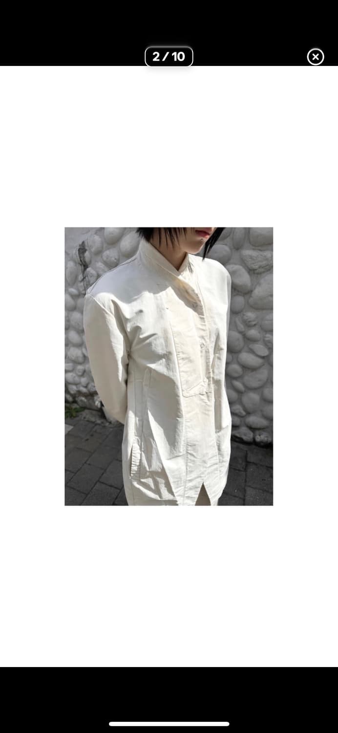 트랜짓 아이보리 코트 상품이미지3