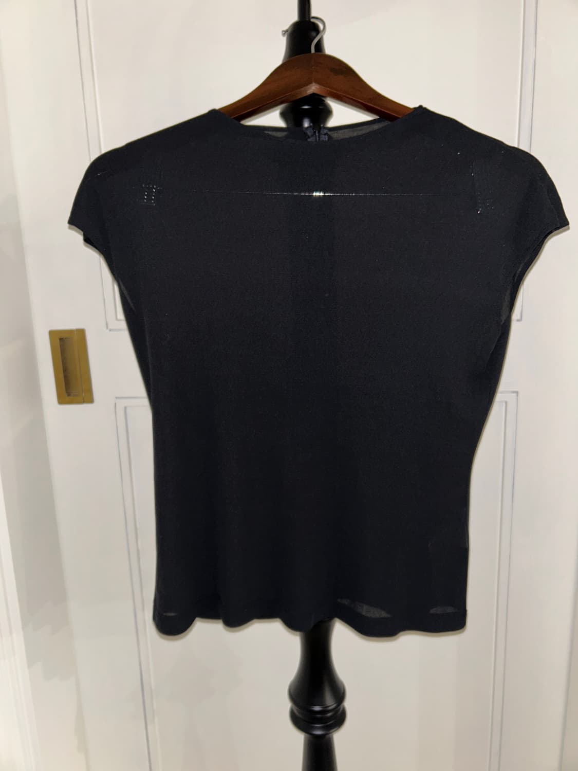 Black Sheer Blouse (pinore) / 빈티지 블라우스 상품이미지5